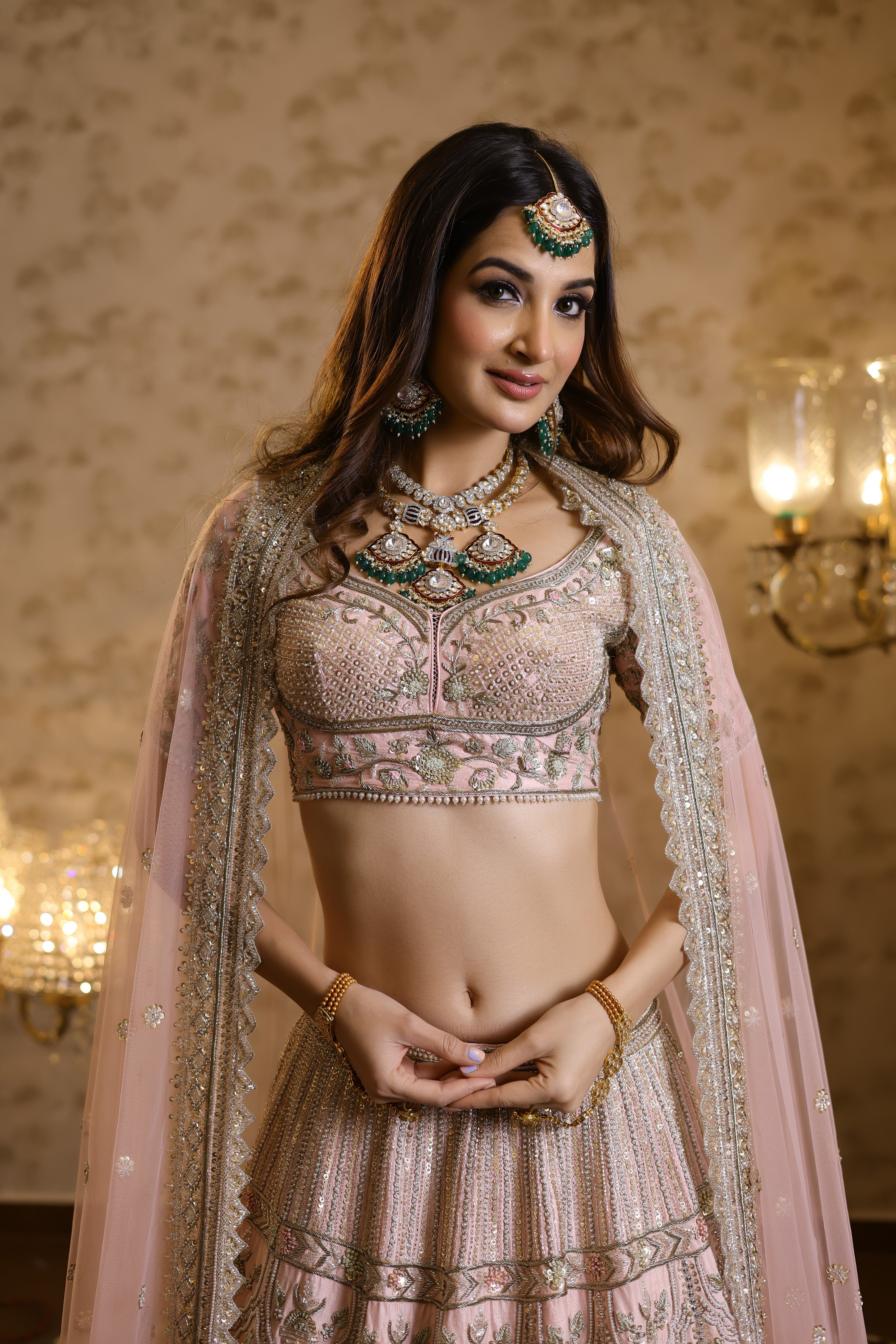 Emma Pink Bridal Lehenga