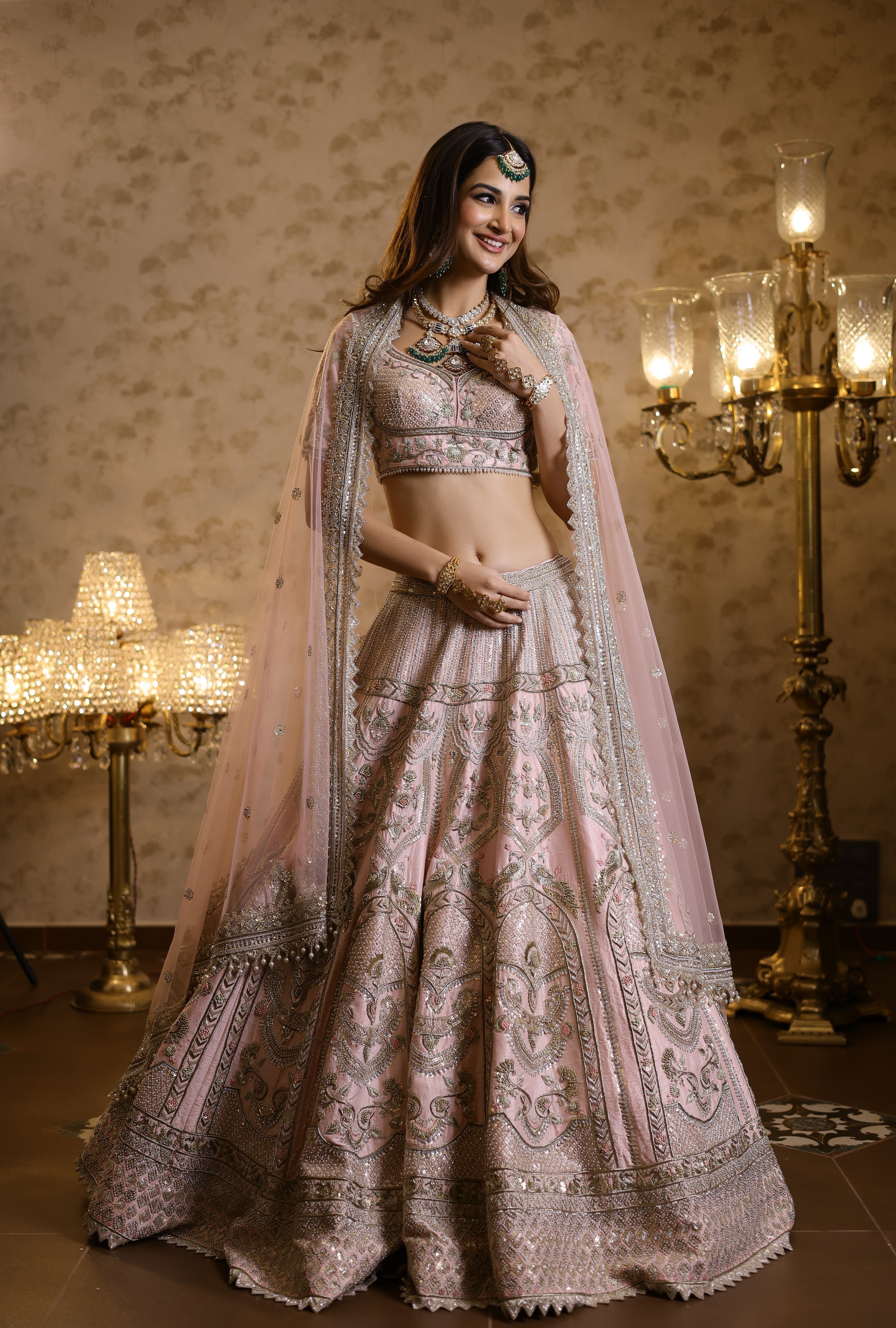 Emma Pink Bridal Lehenga