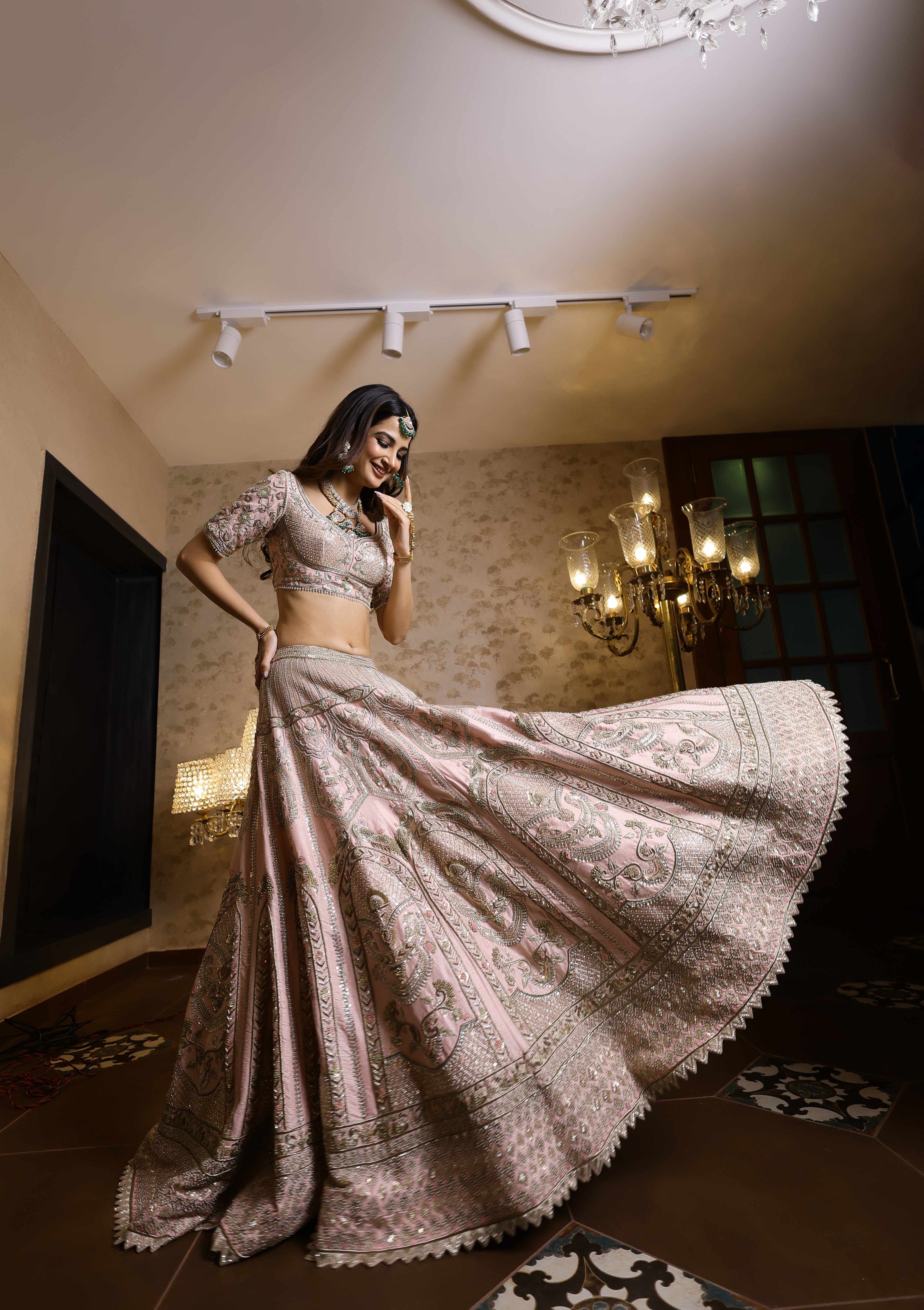 Emma Pink Bridal Lehenga