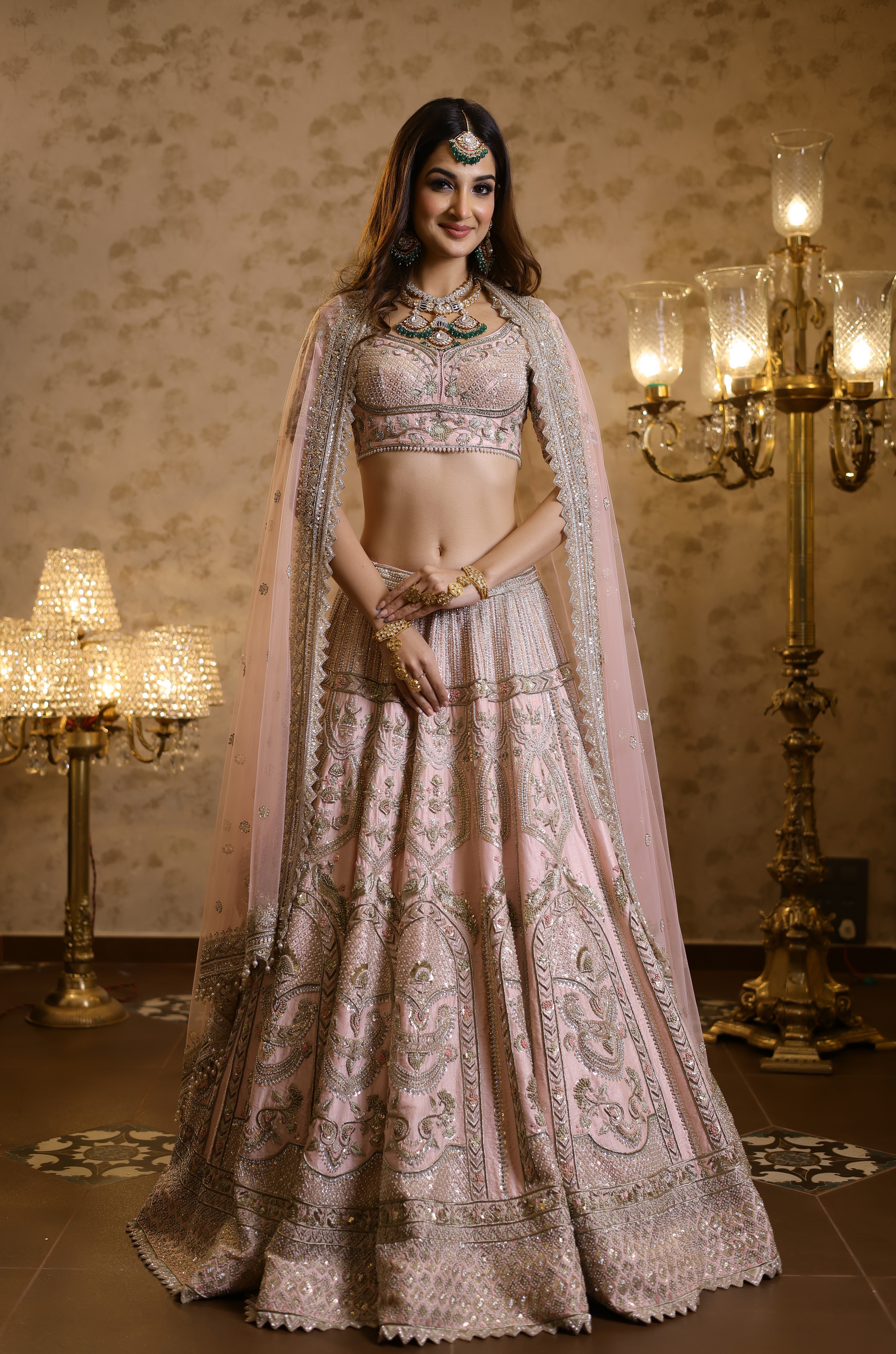Emma Pink Bridal Lehenga