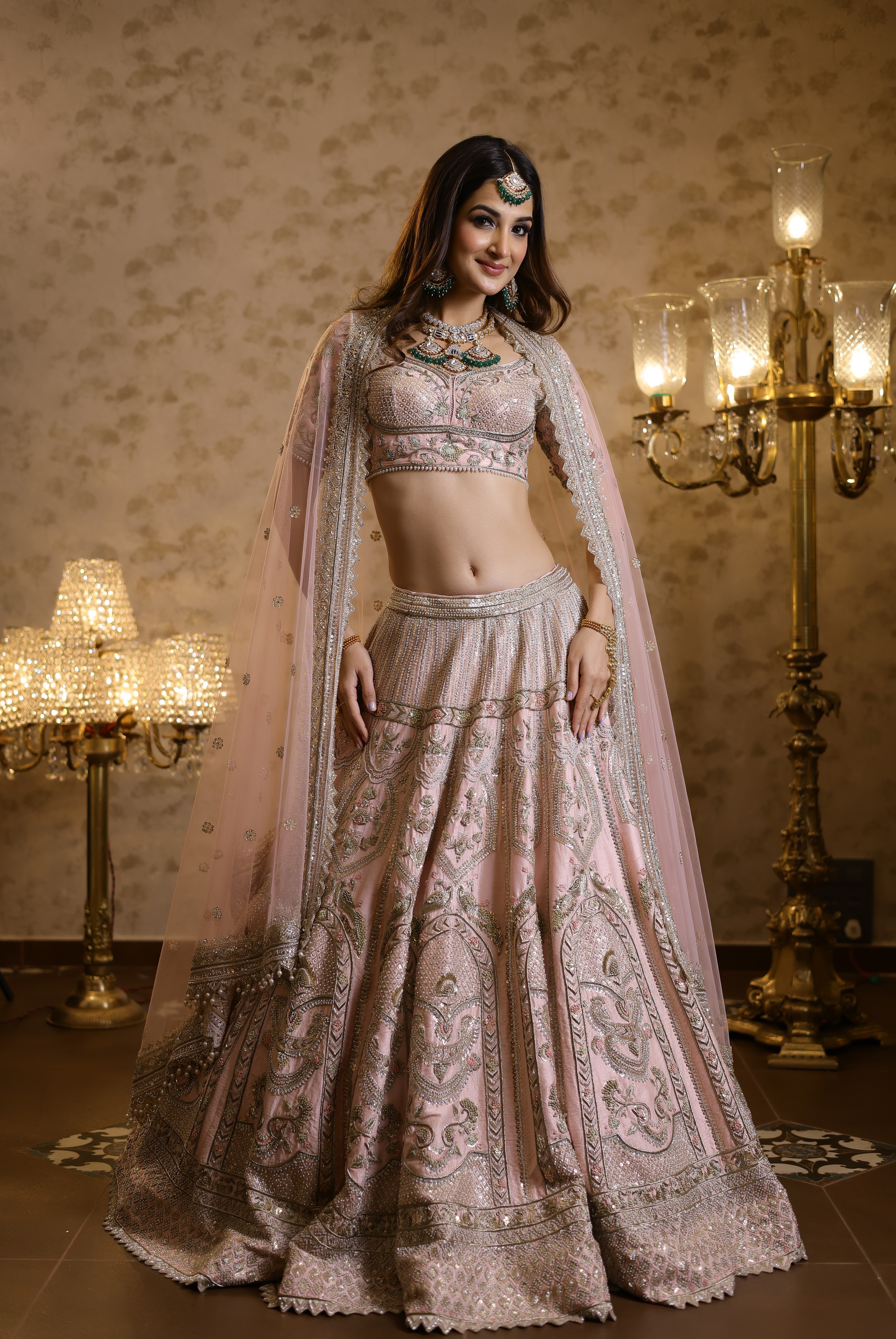 Emma Pink Bridal Lehenga