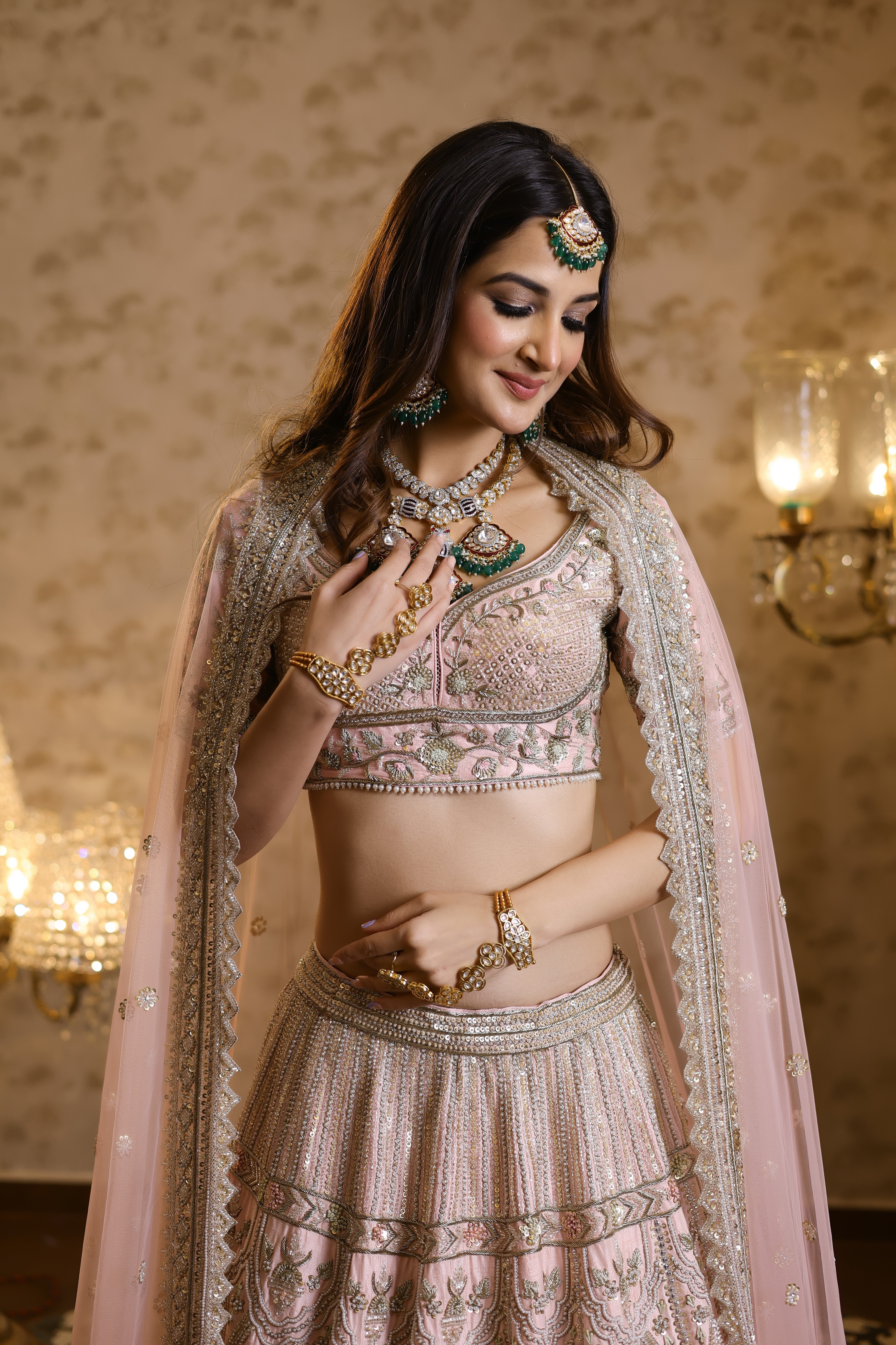 Emma Pink Bridal Lehenga