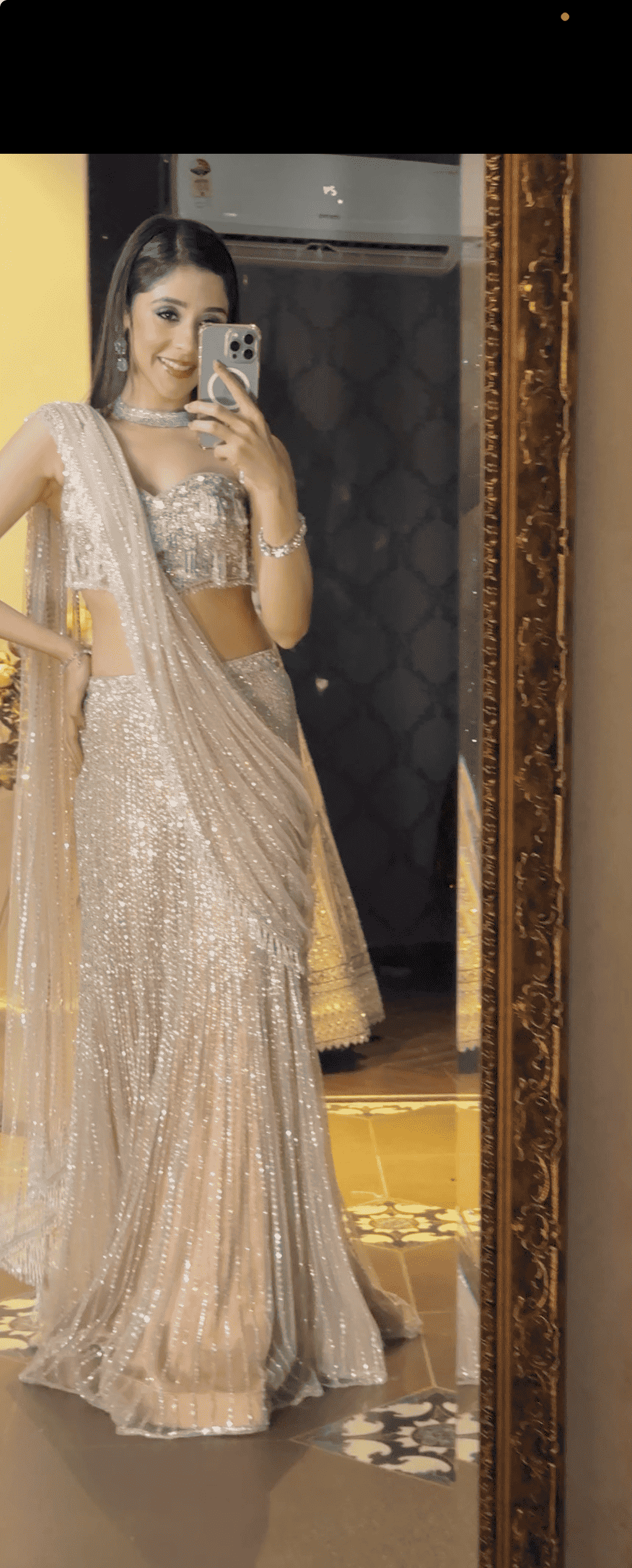 Nude Saree