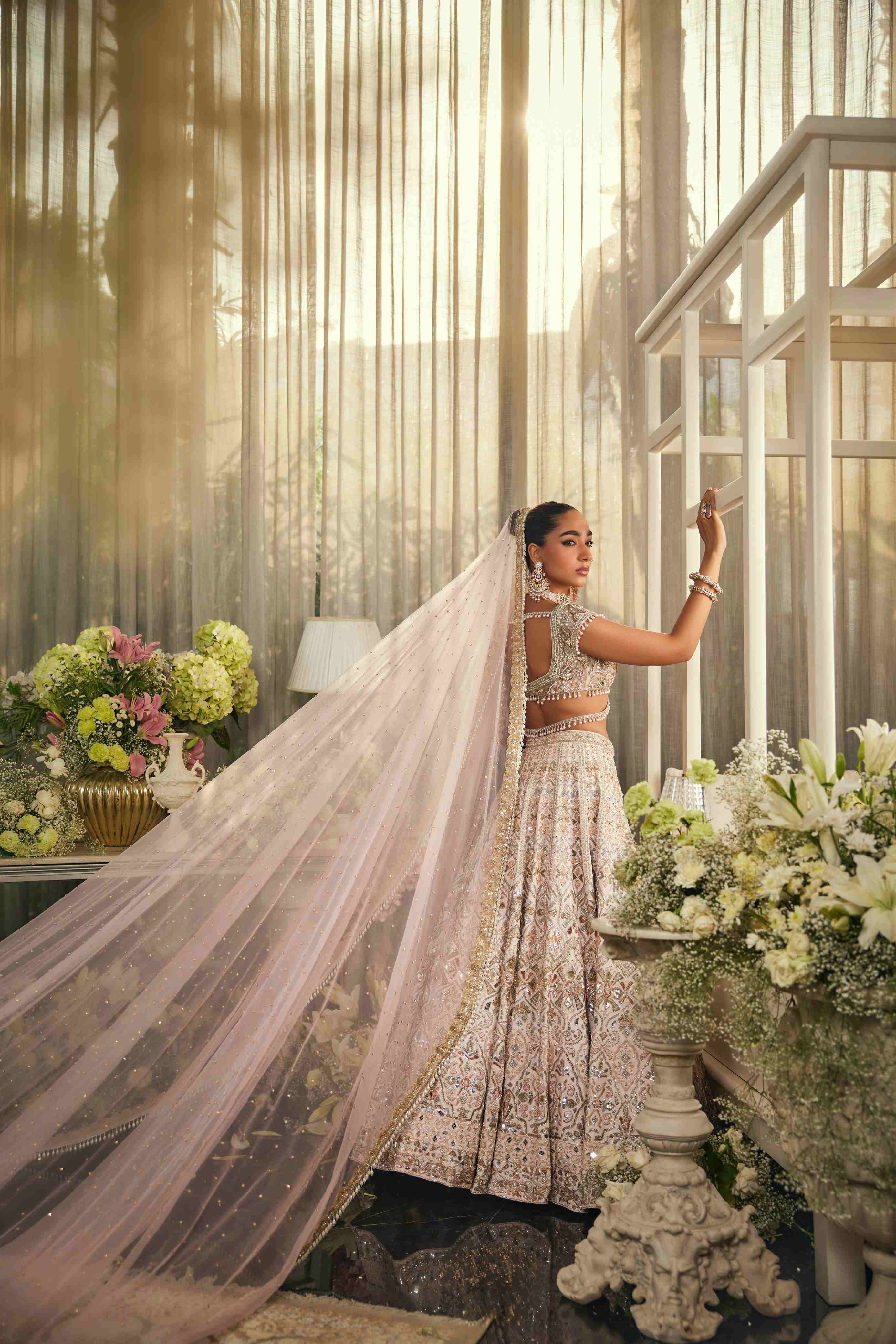 Esme pink bridal Lehenga
