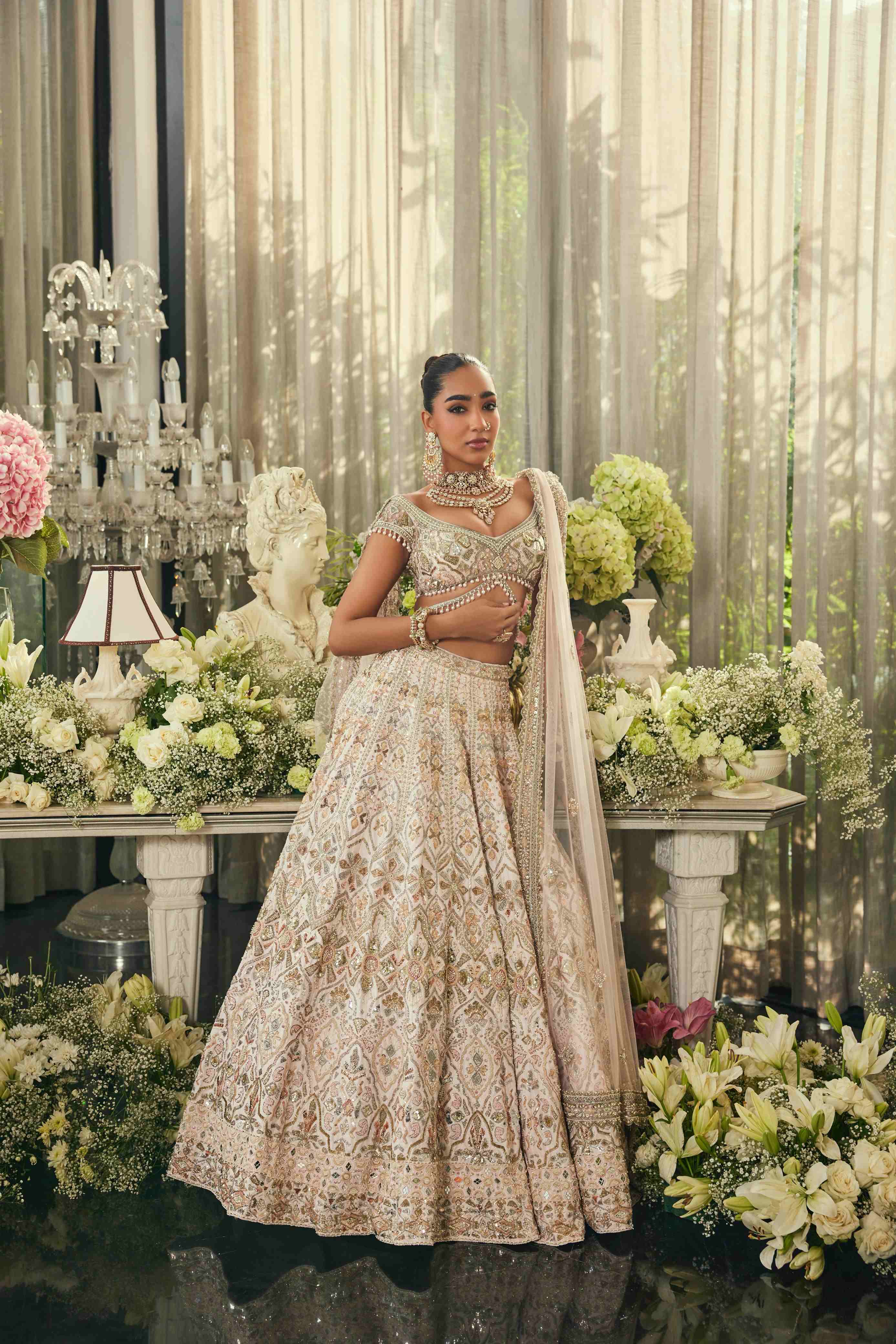 Esme pink bridal Lehenga