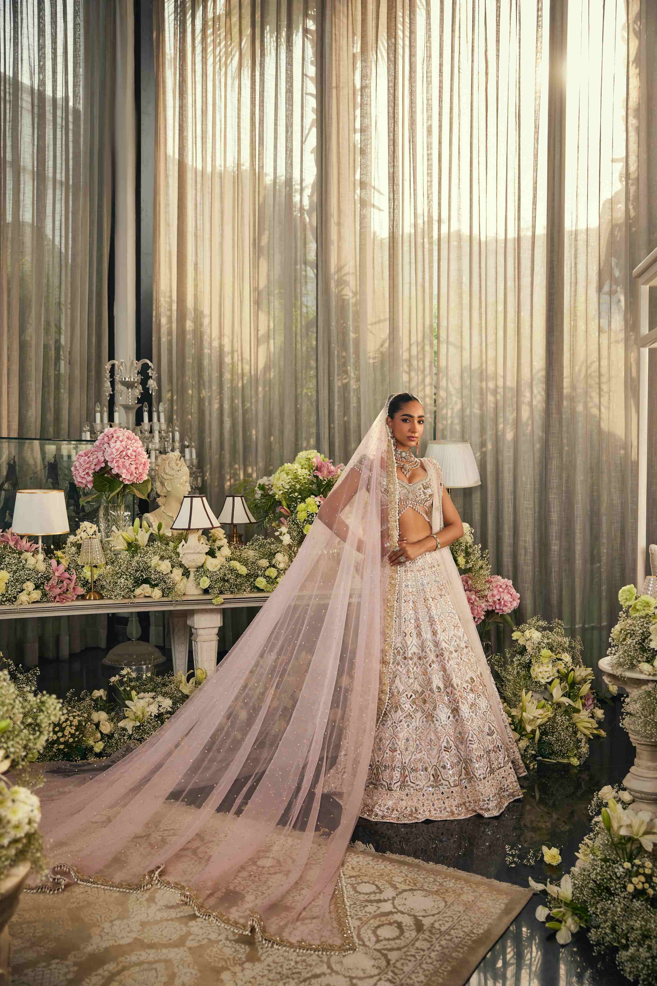 Esme pink bridal Lehenga