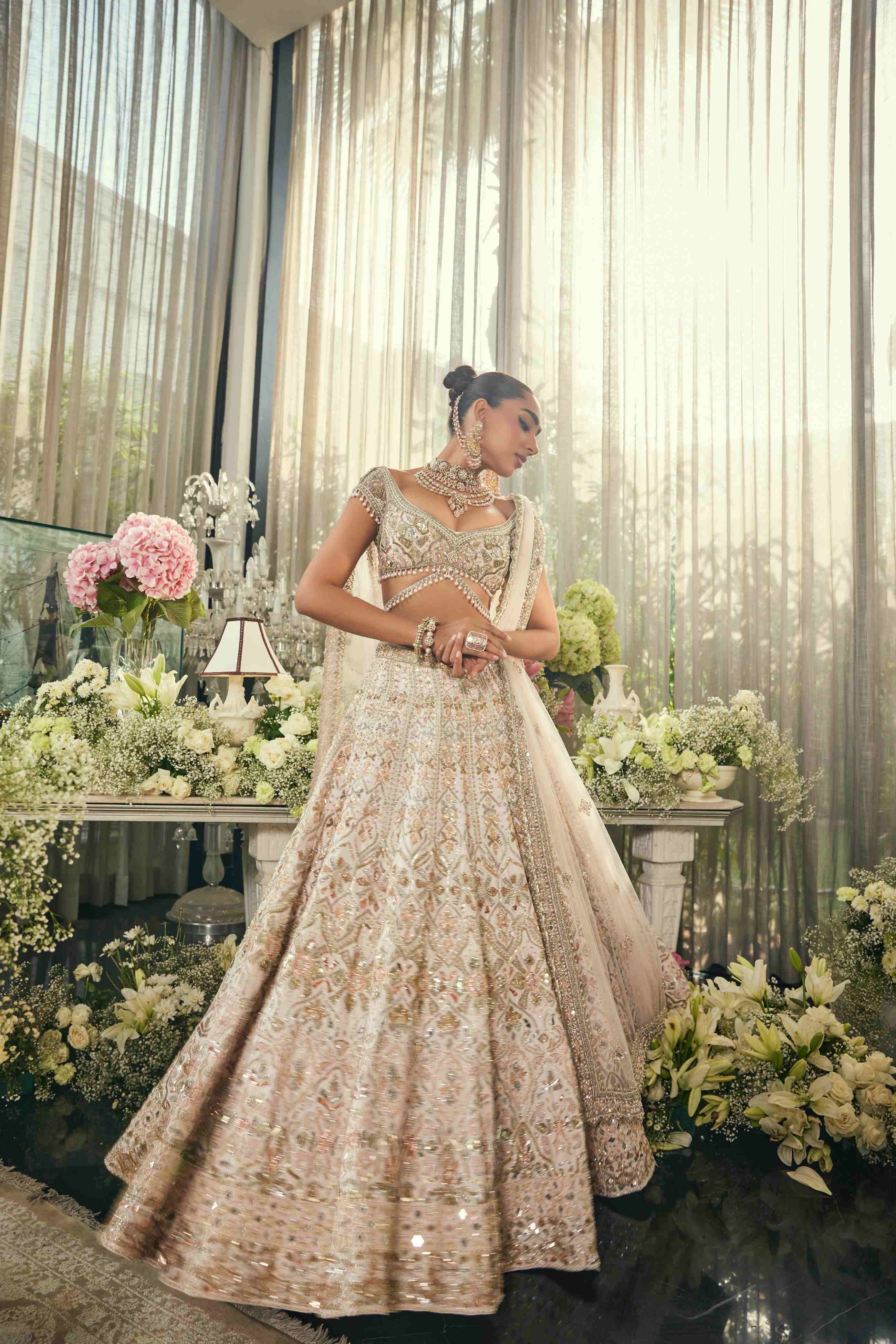 Esme pink bridal Lehenga