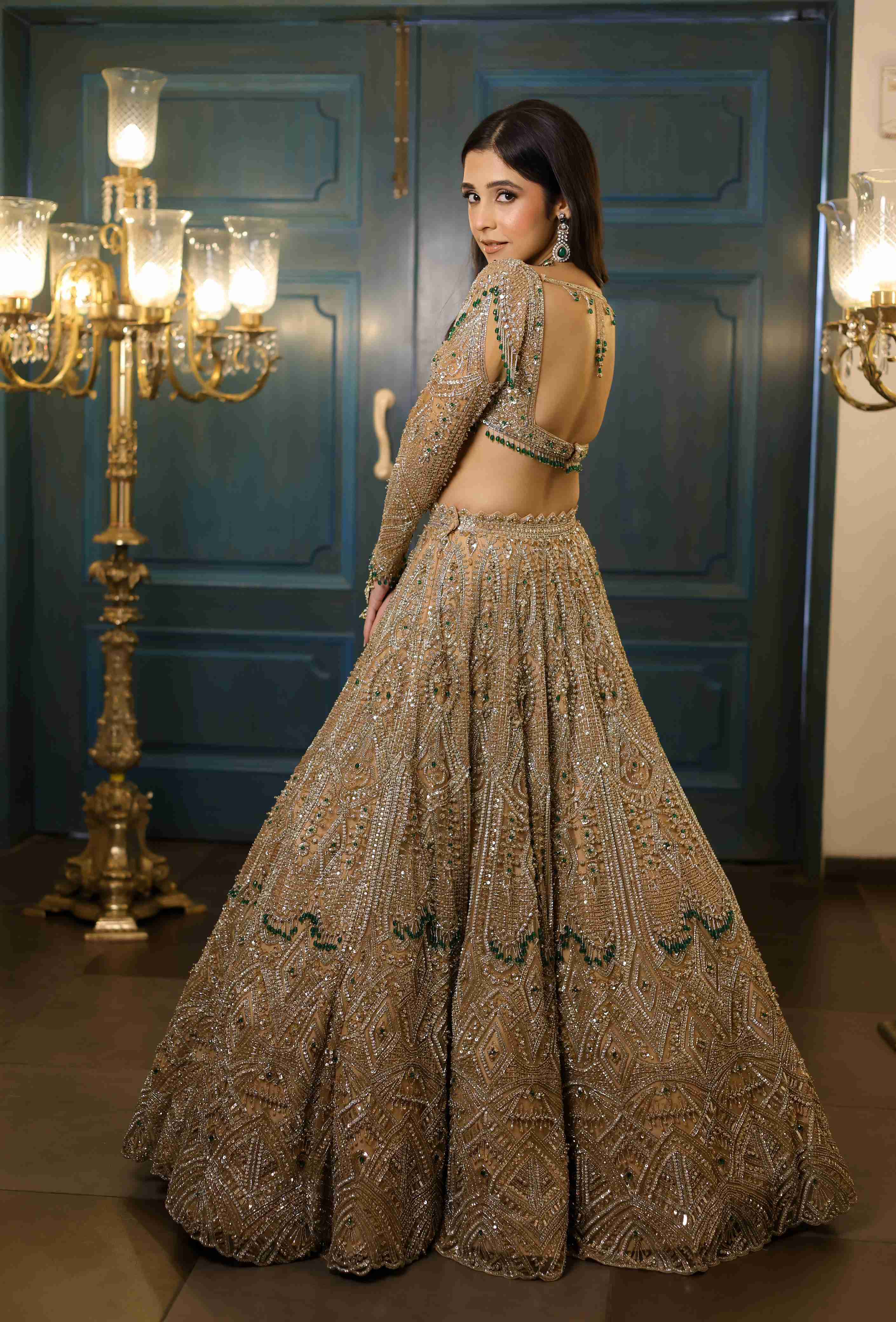 Bella Gold Lehenga