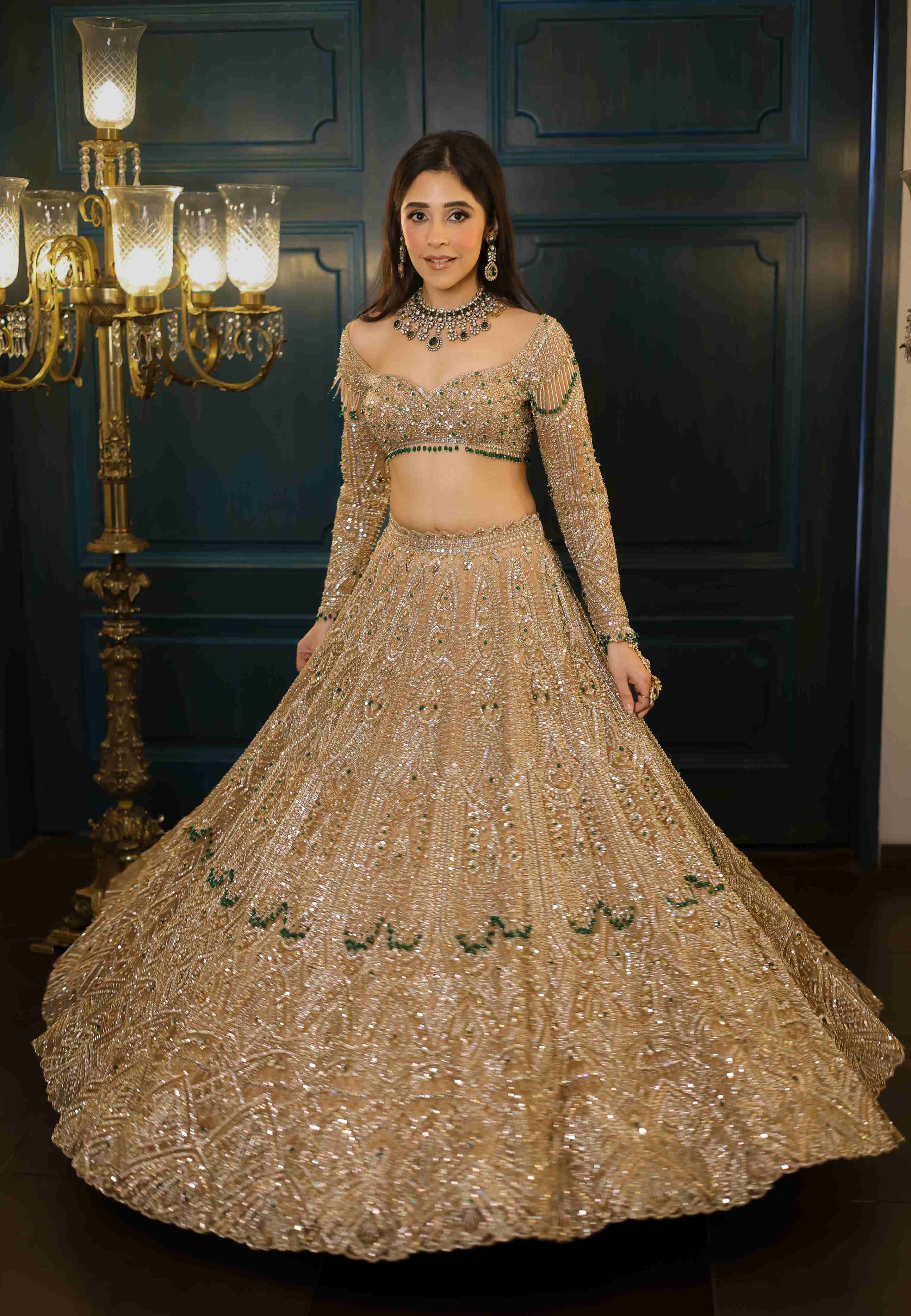 Bella Gold Lehenga