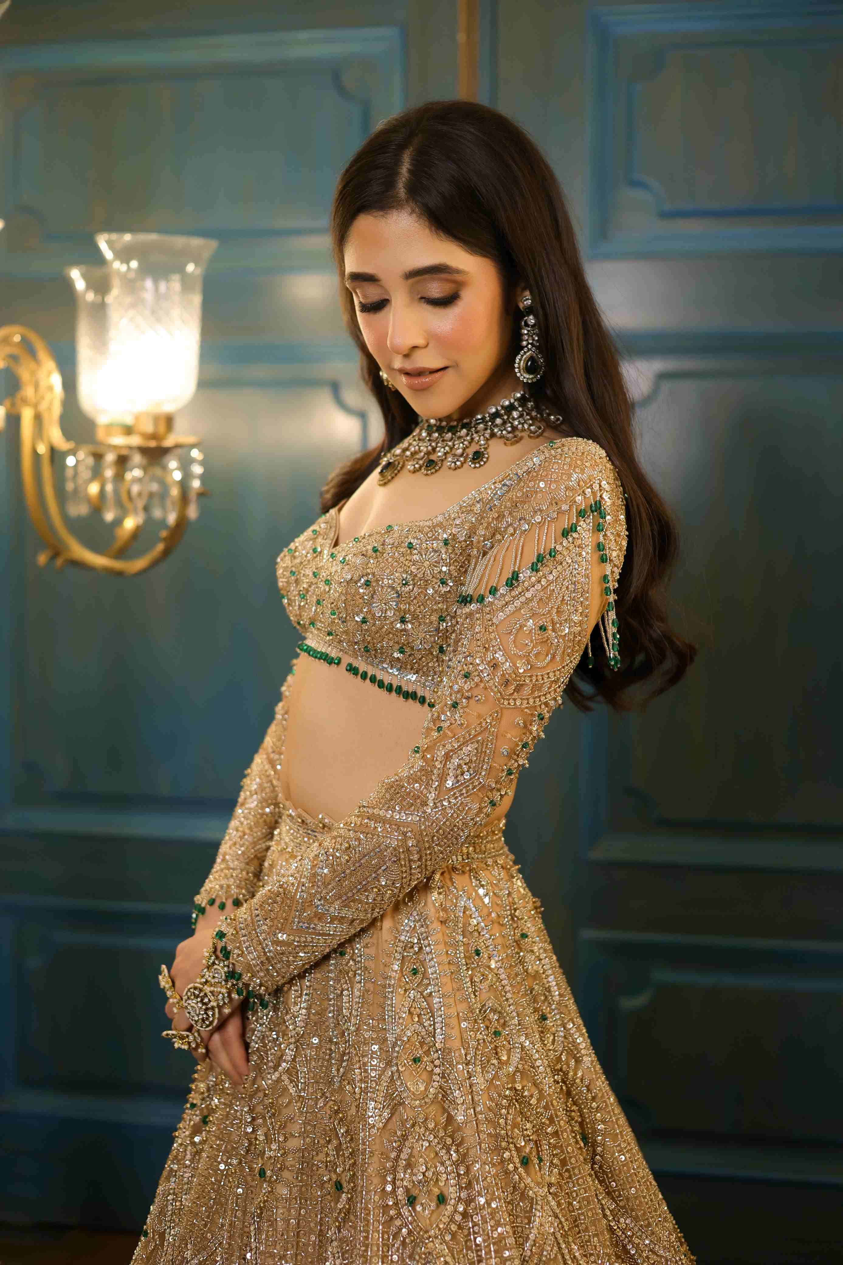 Bella Gold Lehenga