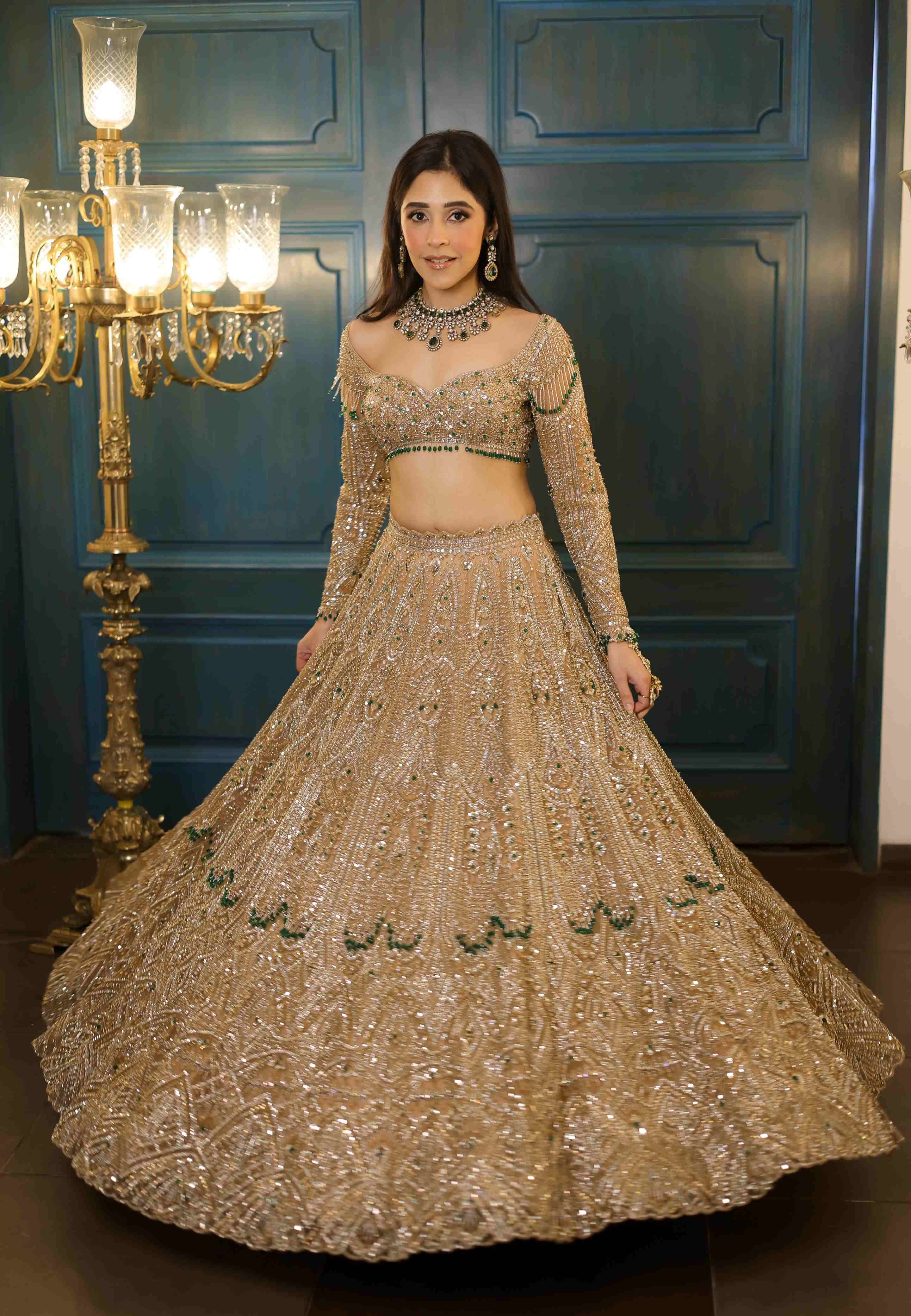 Bella Gold Lehenga