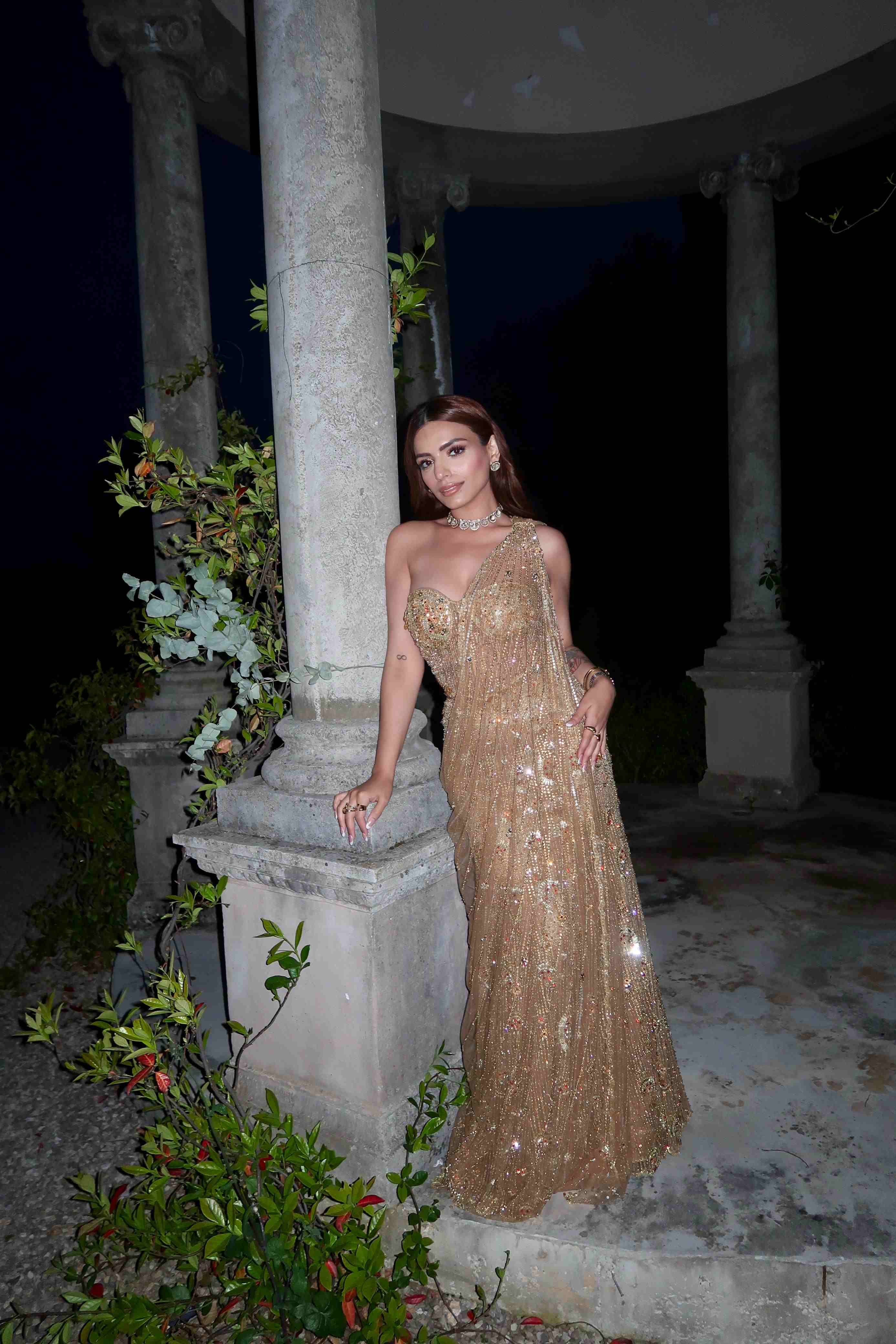 Gold Corset Saree