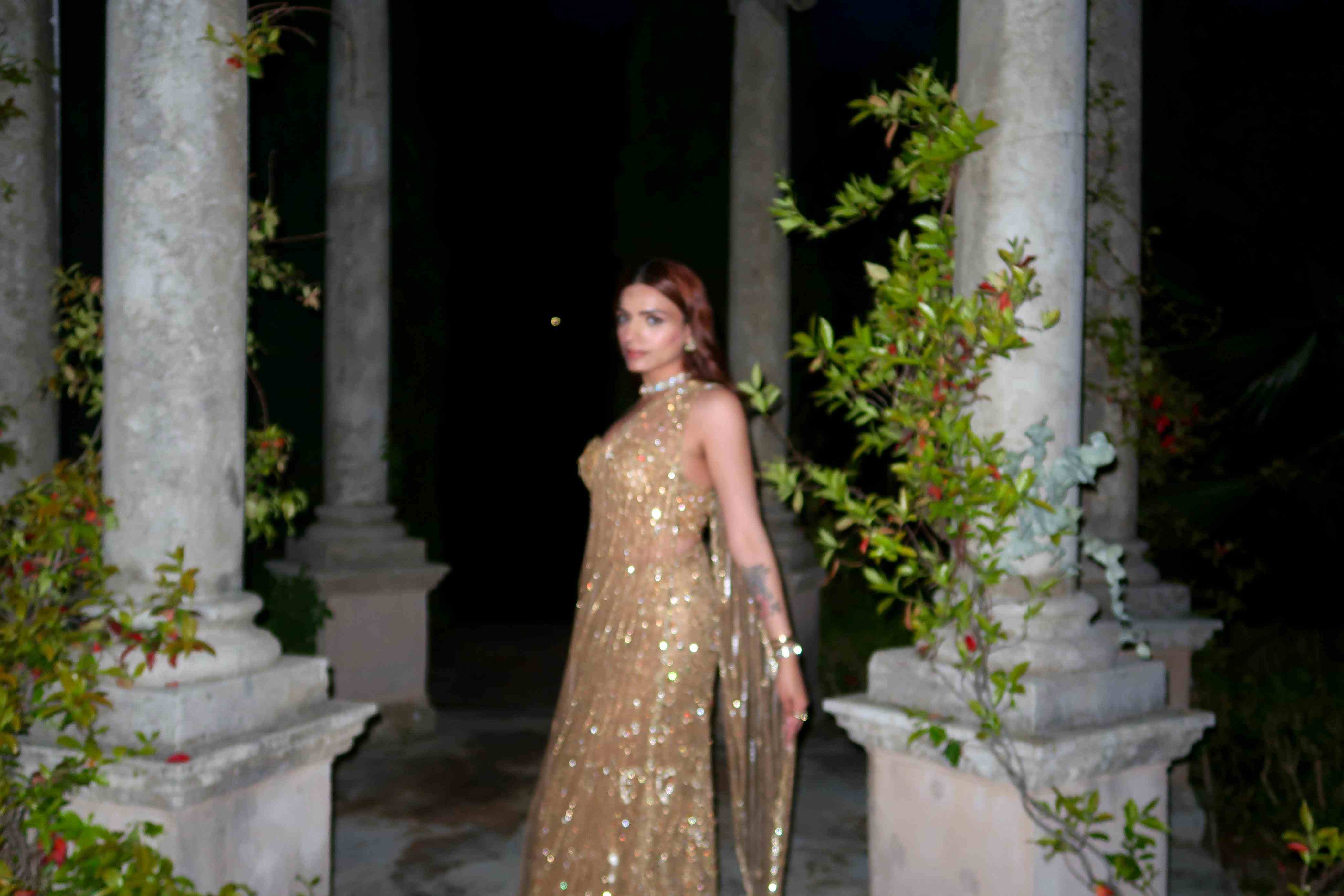 Gold Corset Saree