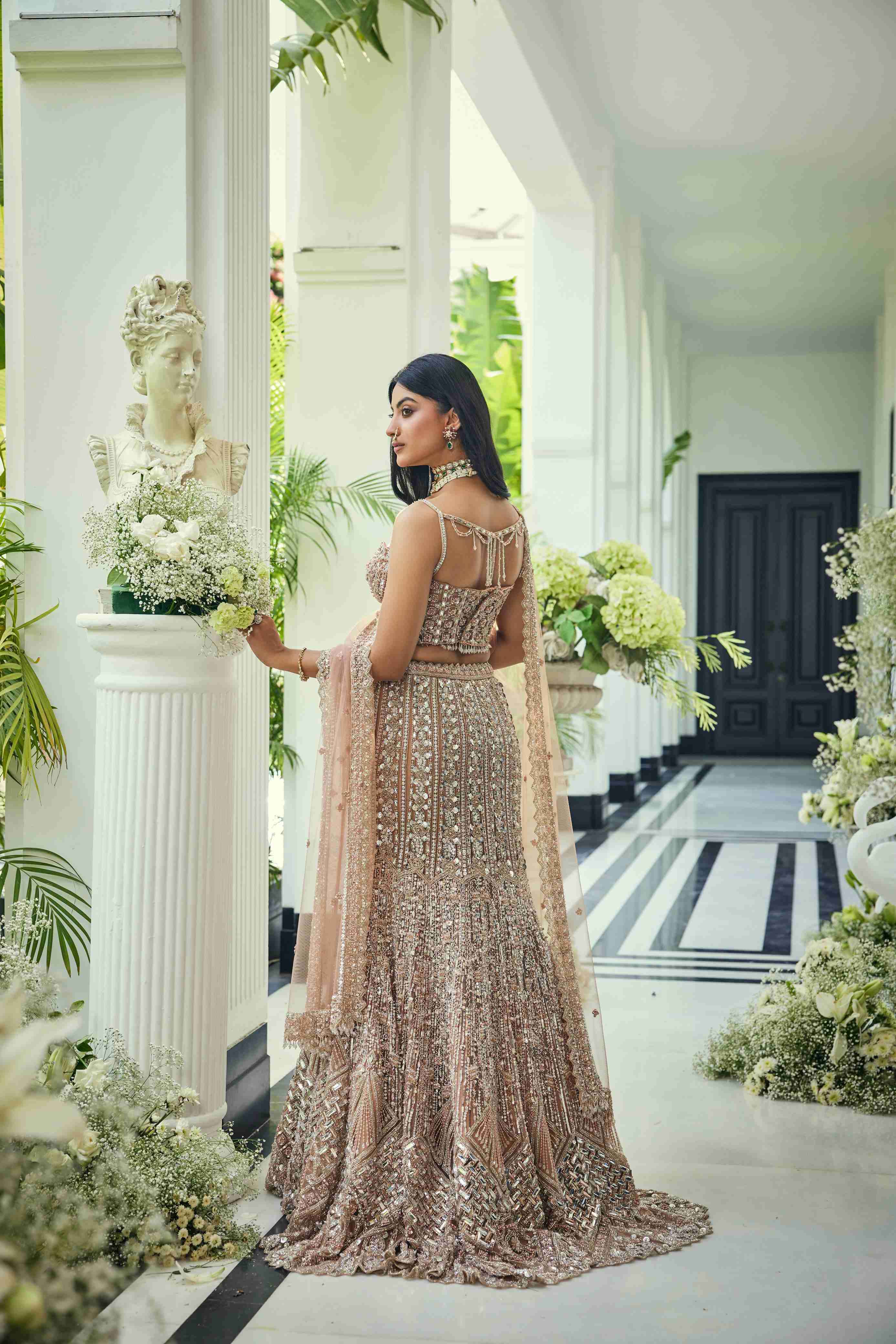 Thalia walnut fishcut Lehenga