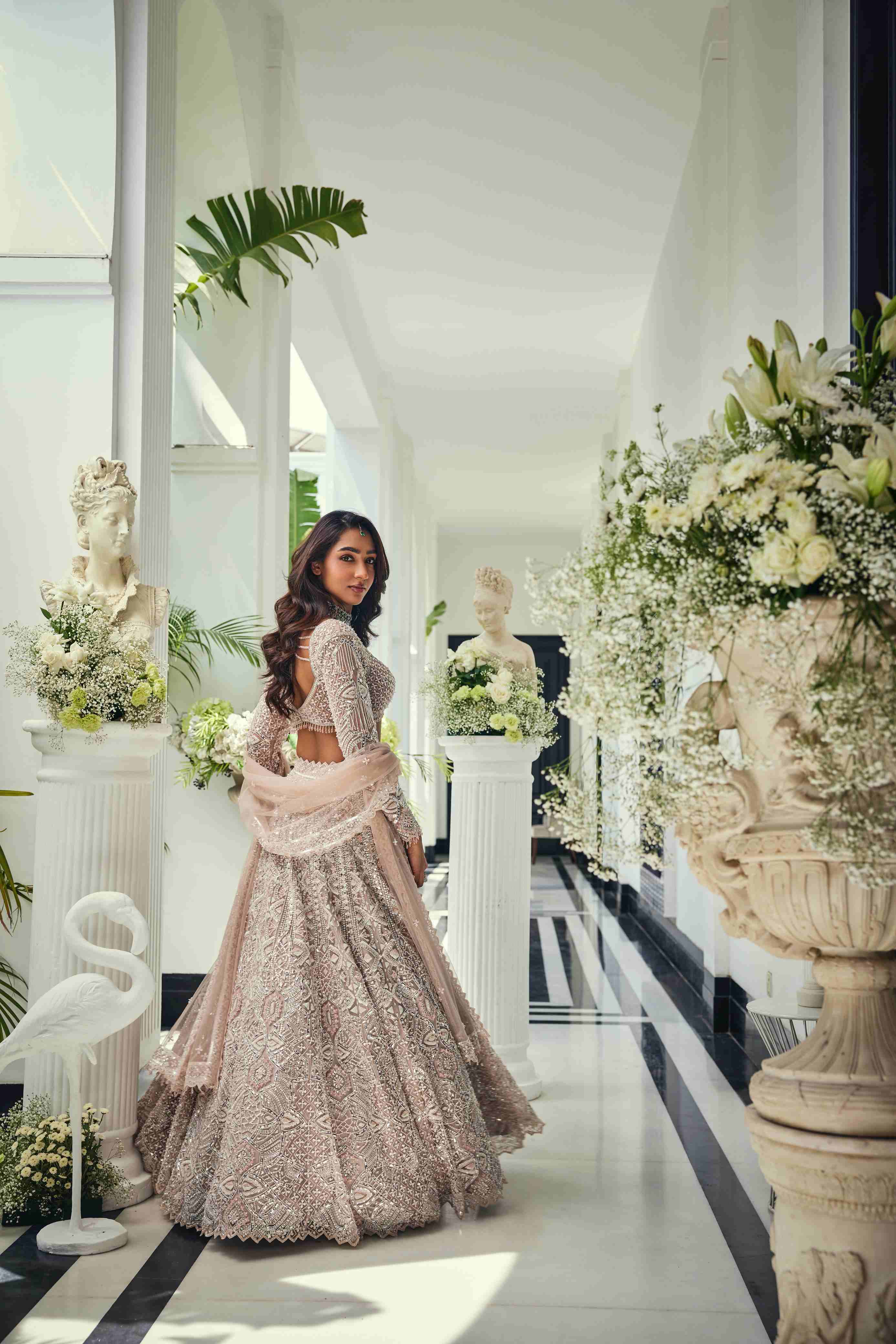 Iris Pink Crystal Lehenga