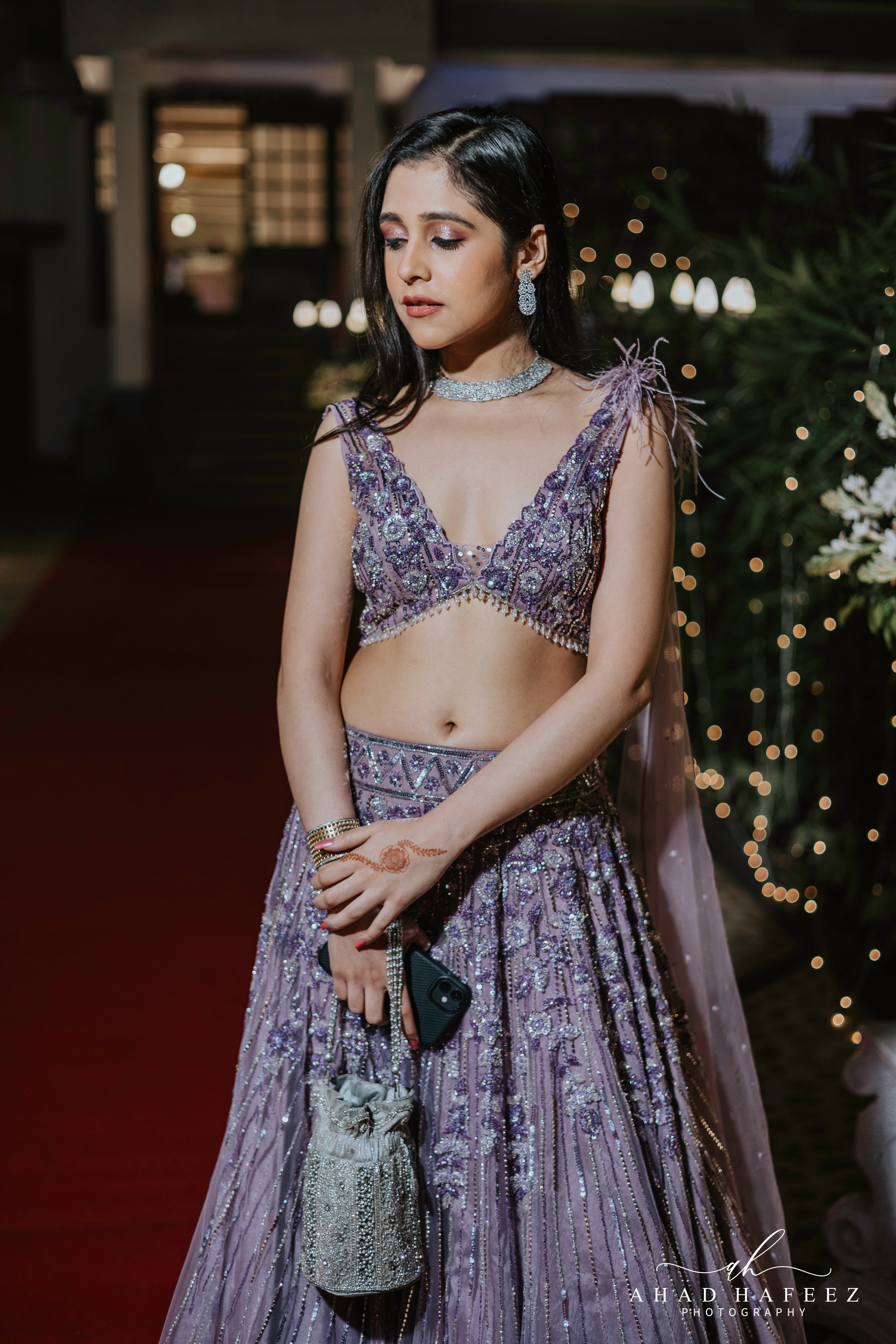 Lavender Floral Lehenga