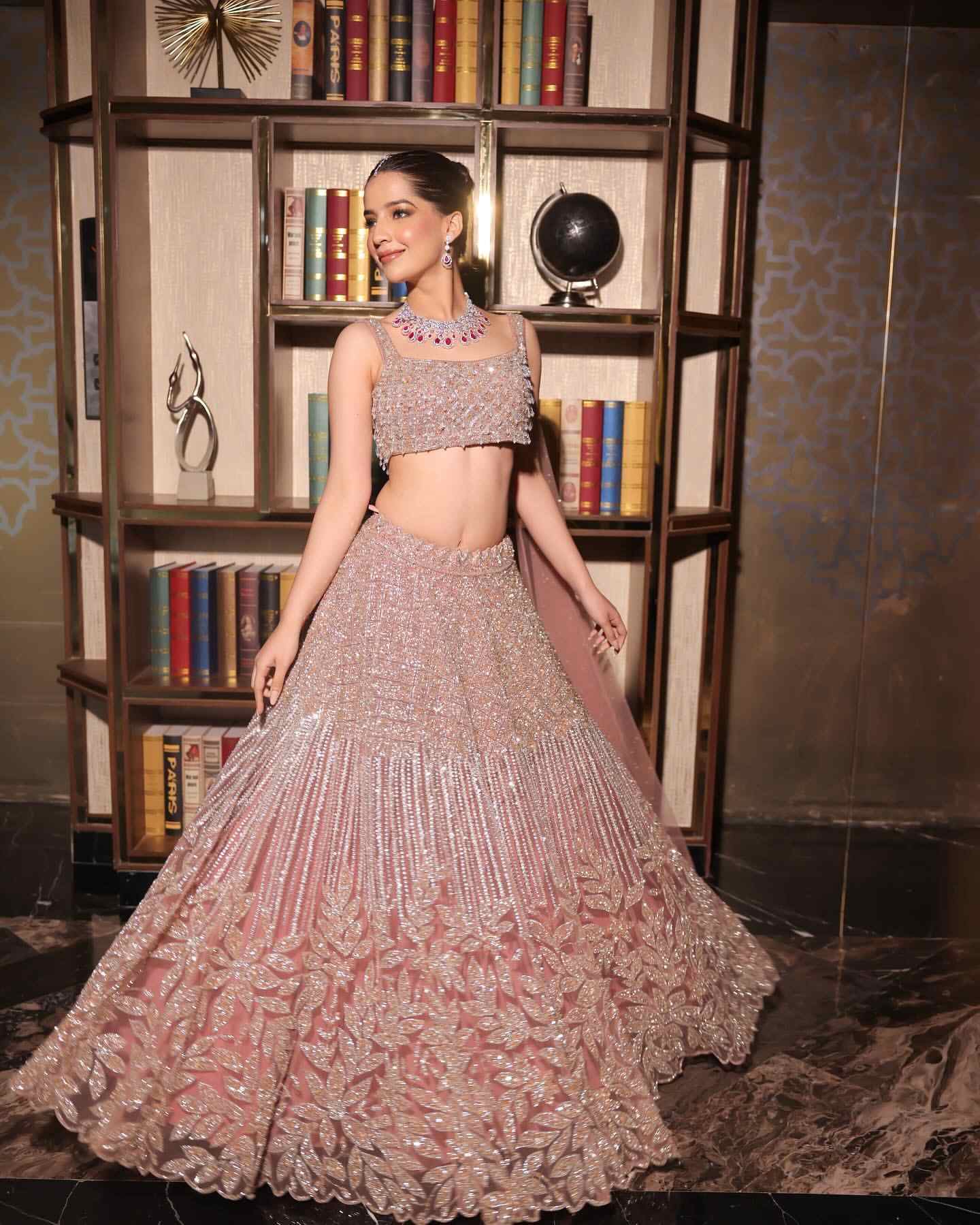 Crystal Floral Lehenga