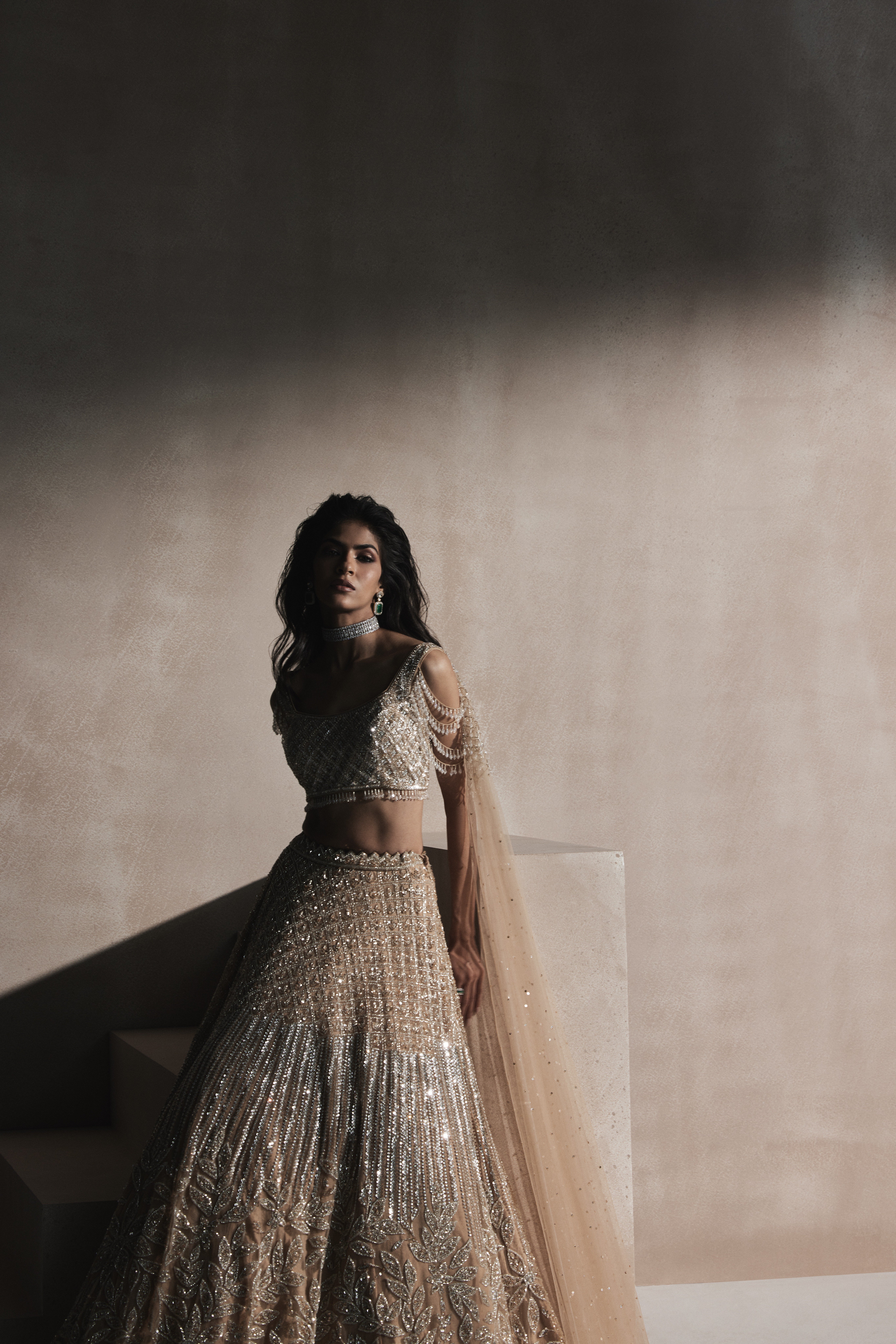 Crystal Floral Lehenga
