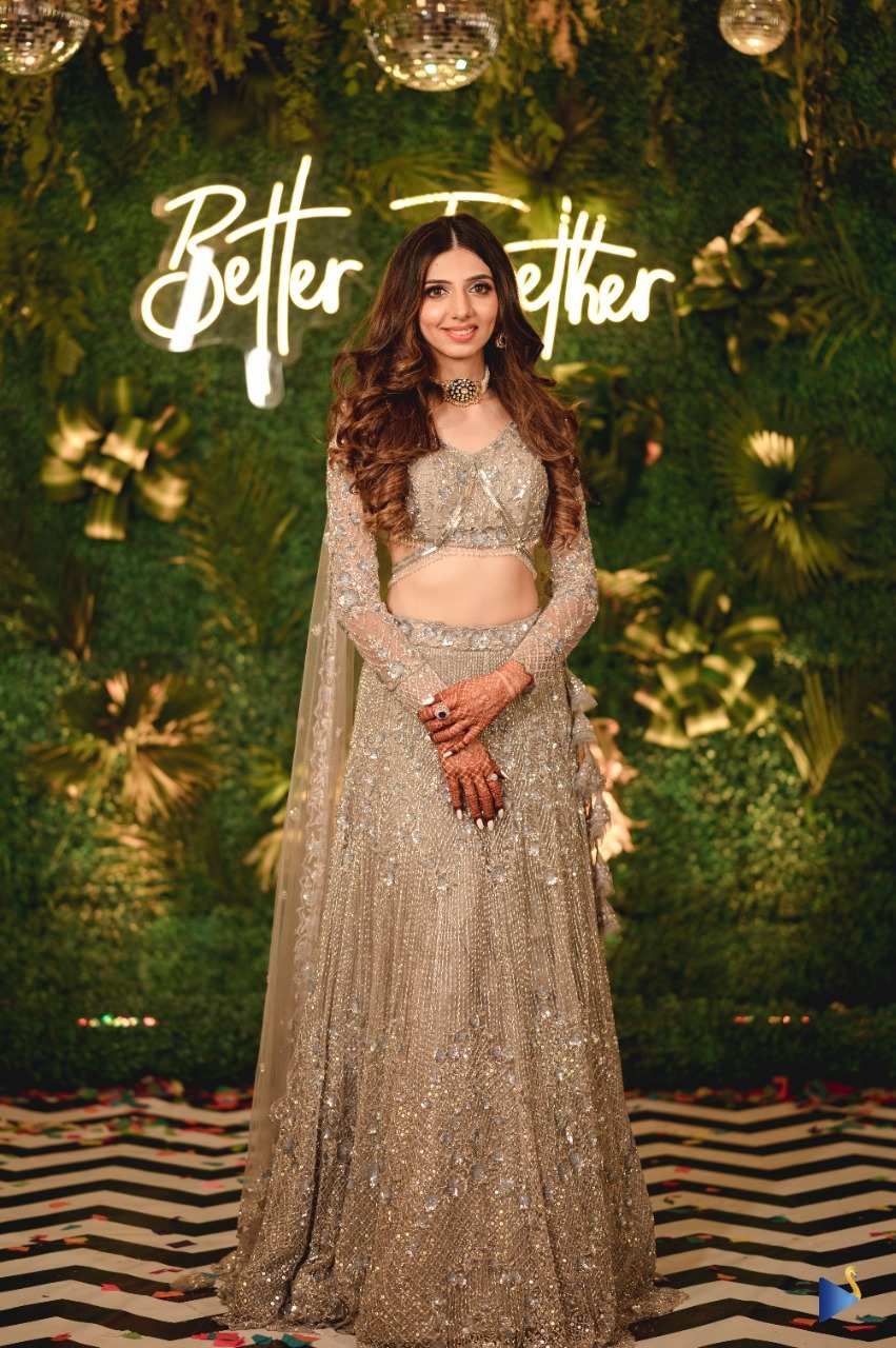 Ash Grey lehenga Set
