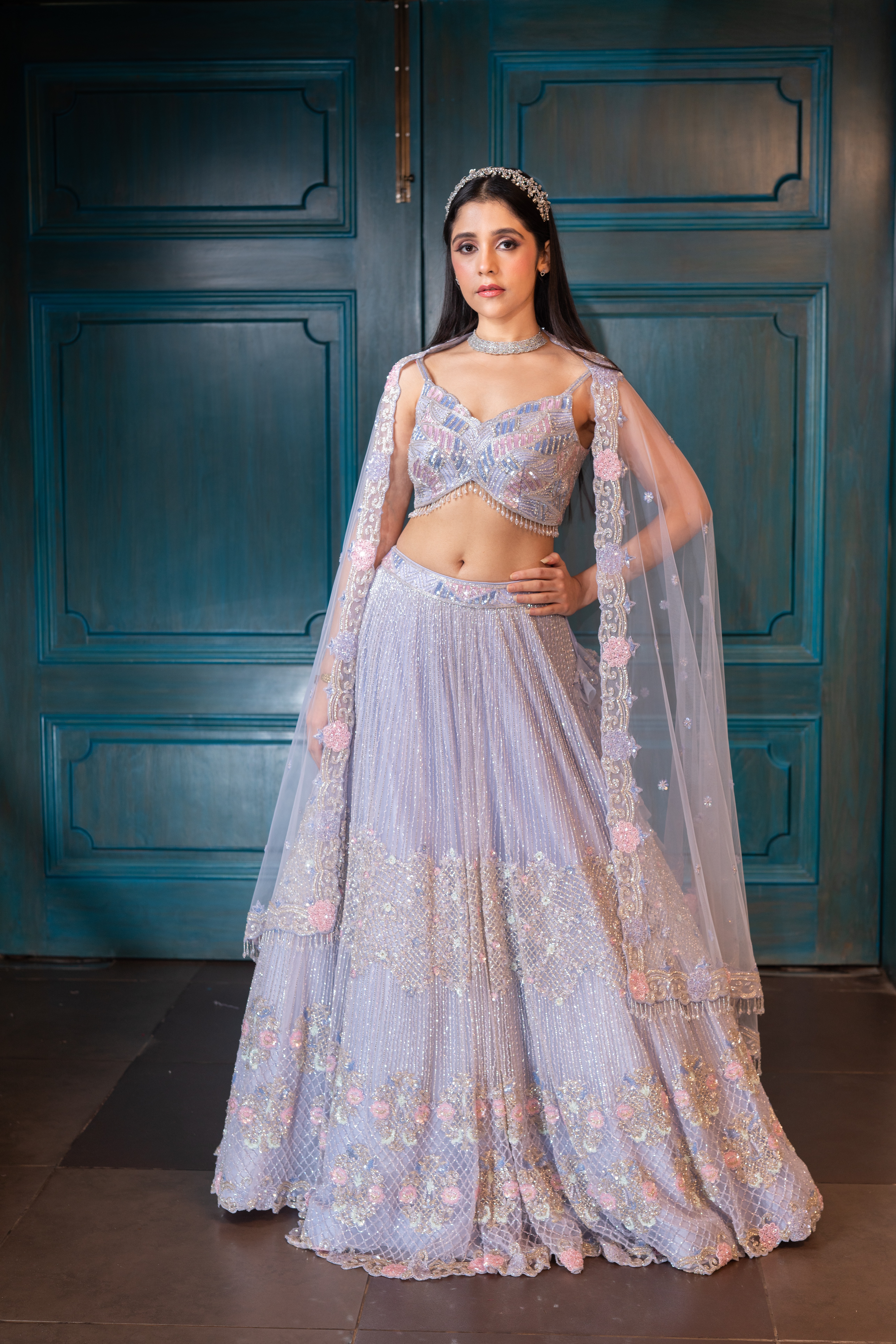 Periwinkle Blue Lehenga
