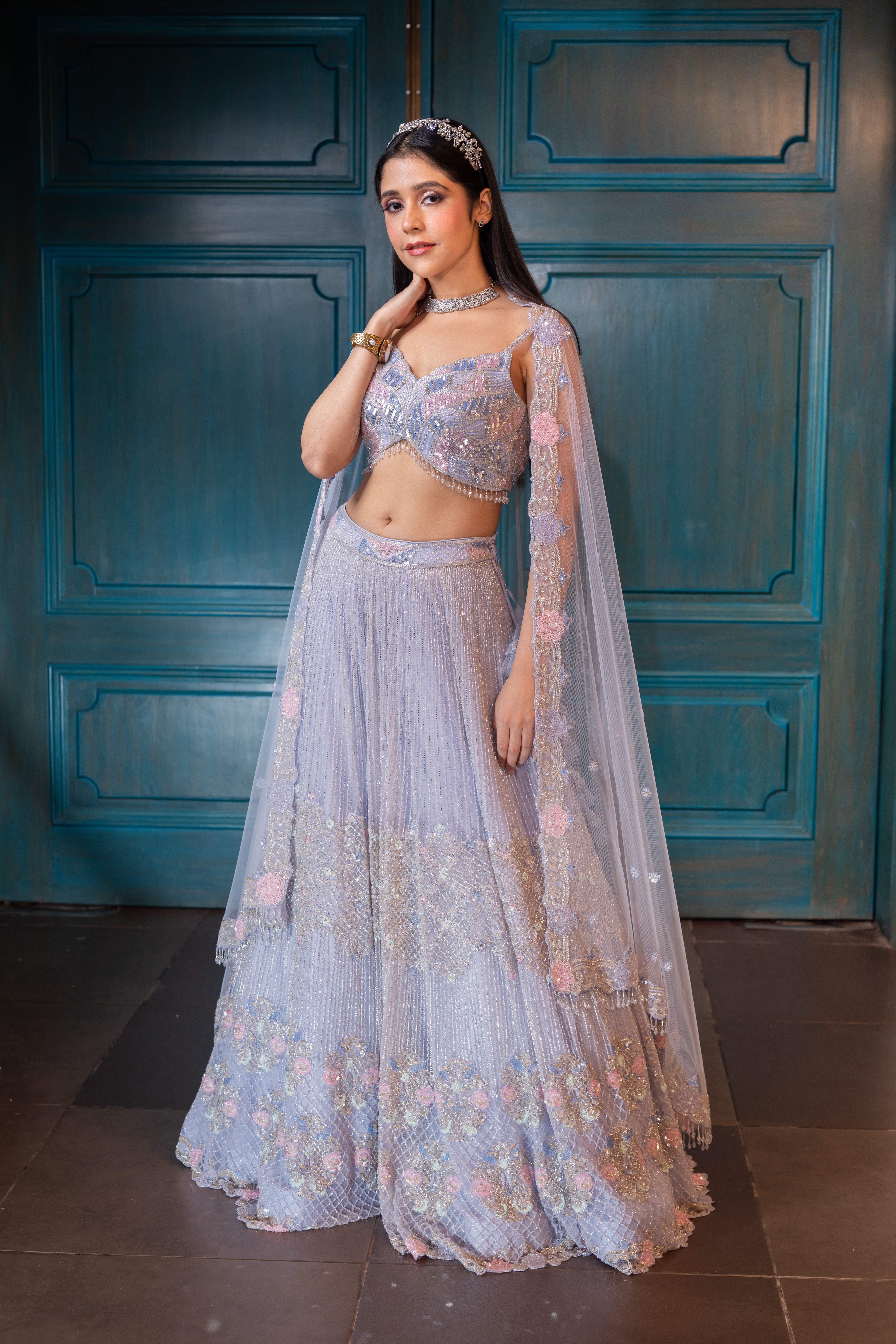Periwinkle Blue Lehenga