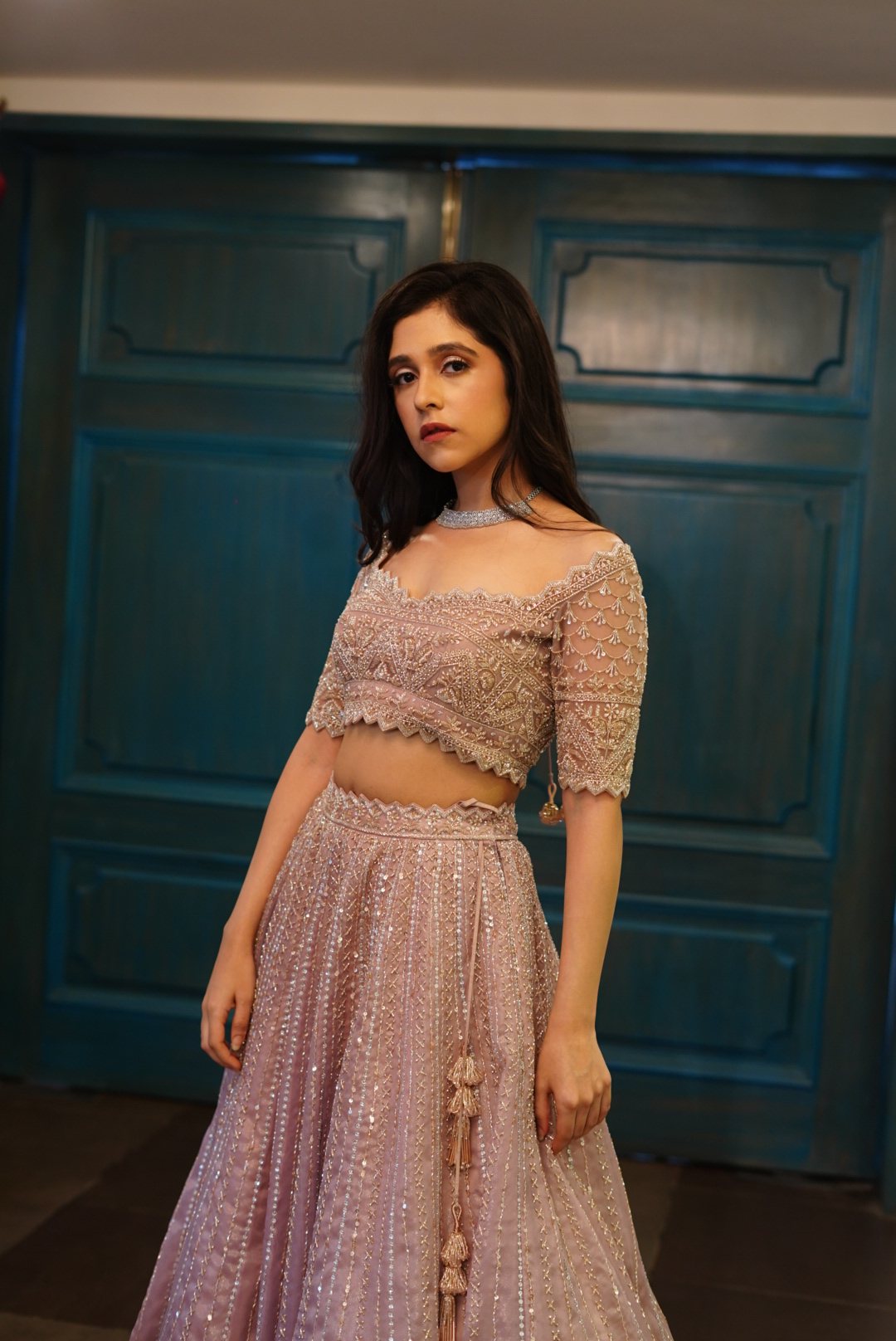 Champagne Pink Lehenga