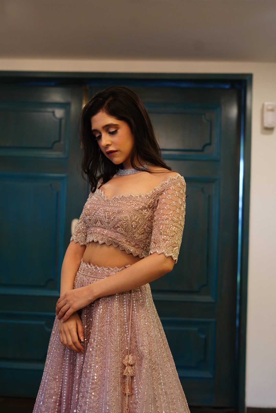 Champagne Pink Lehenga
