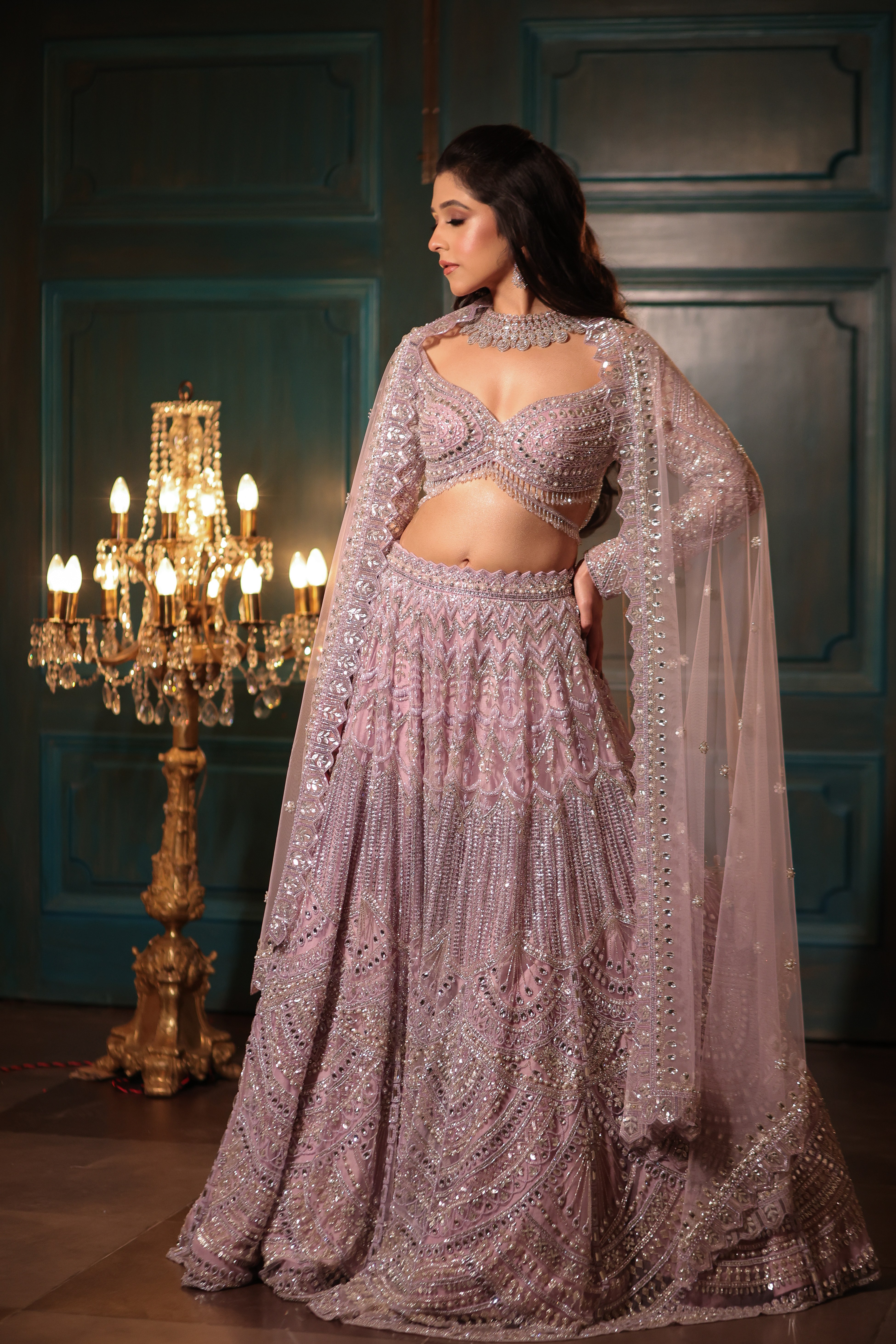 Luna Lilac Lehenga Set