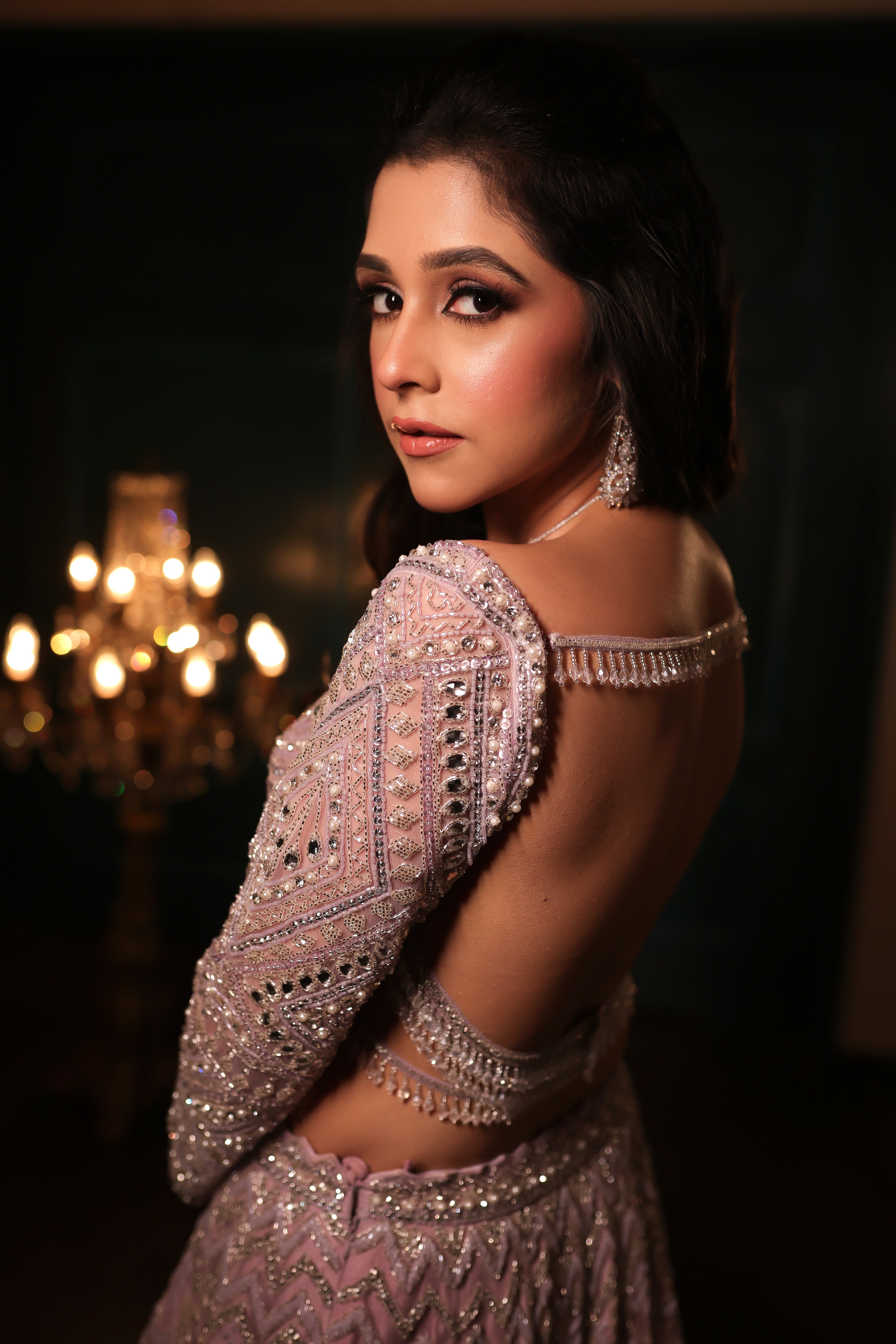 Luna Lilac Lehenga Set