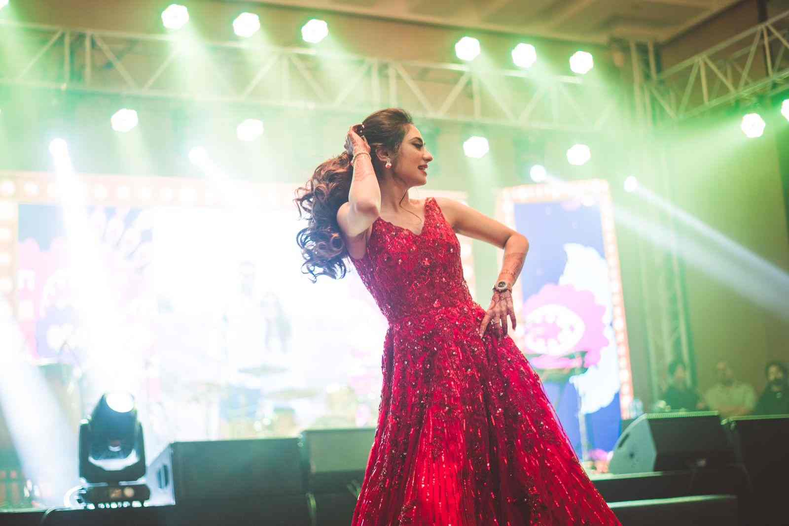 Deep Red Gown