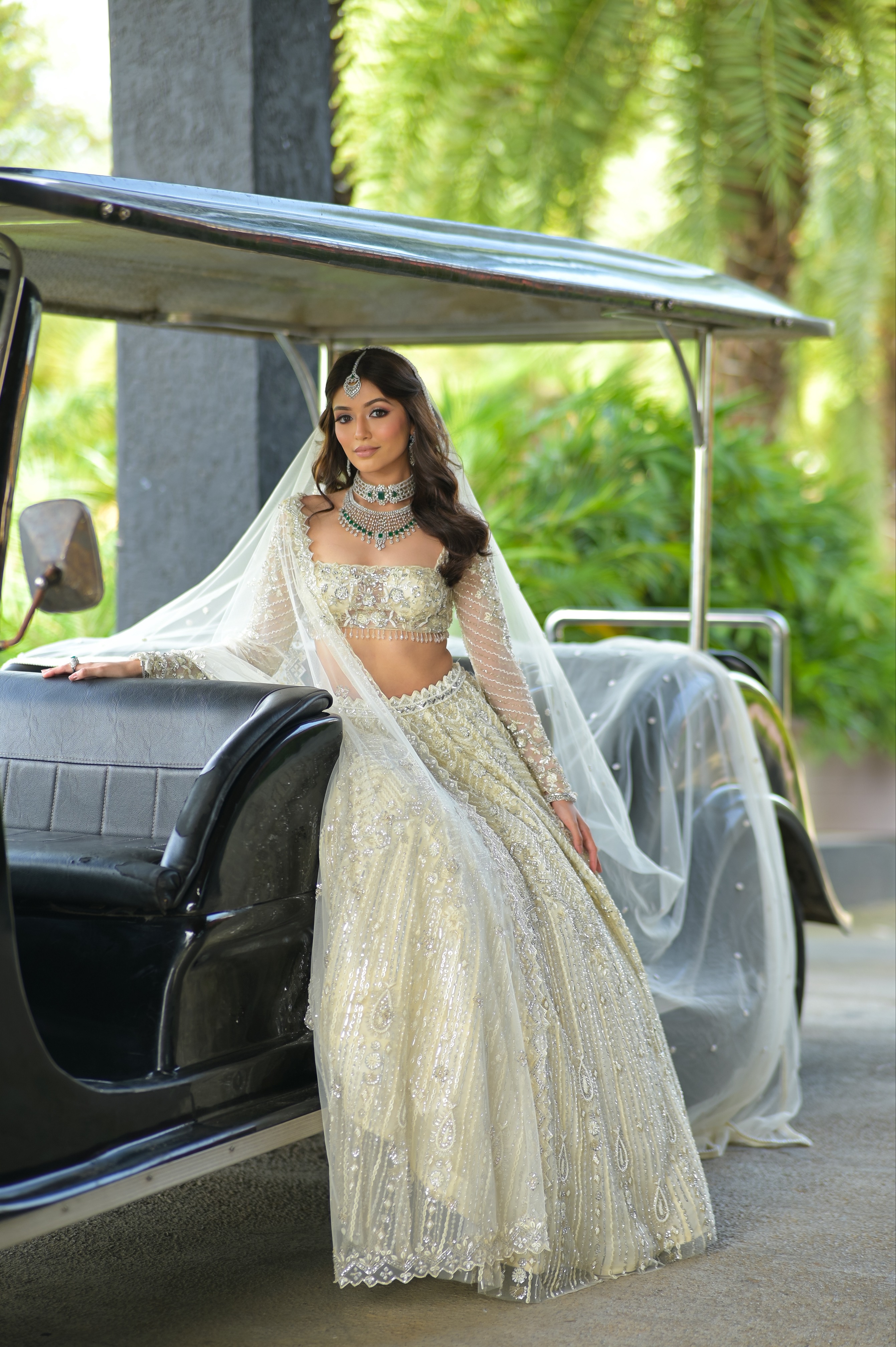 Elsa Ivory Lehenga set