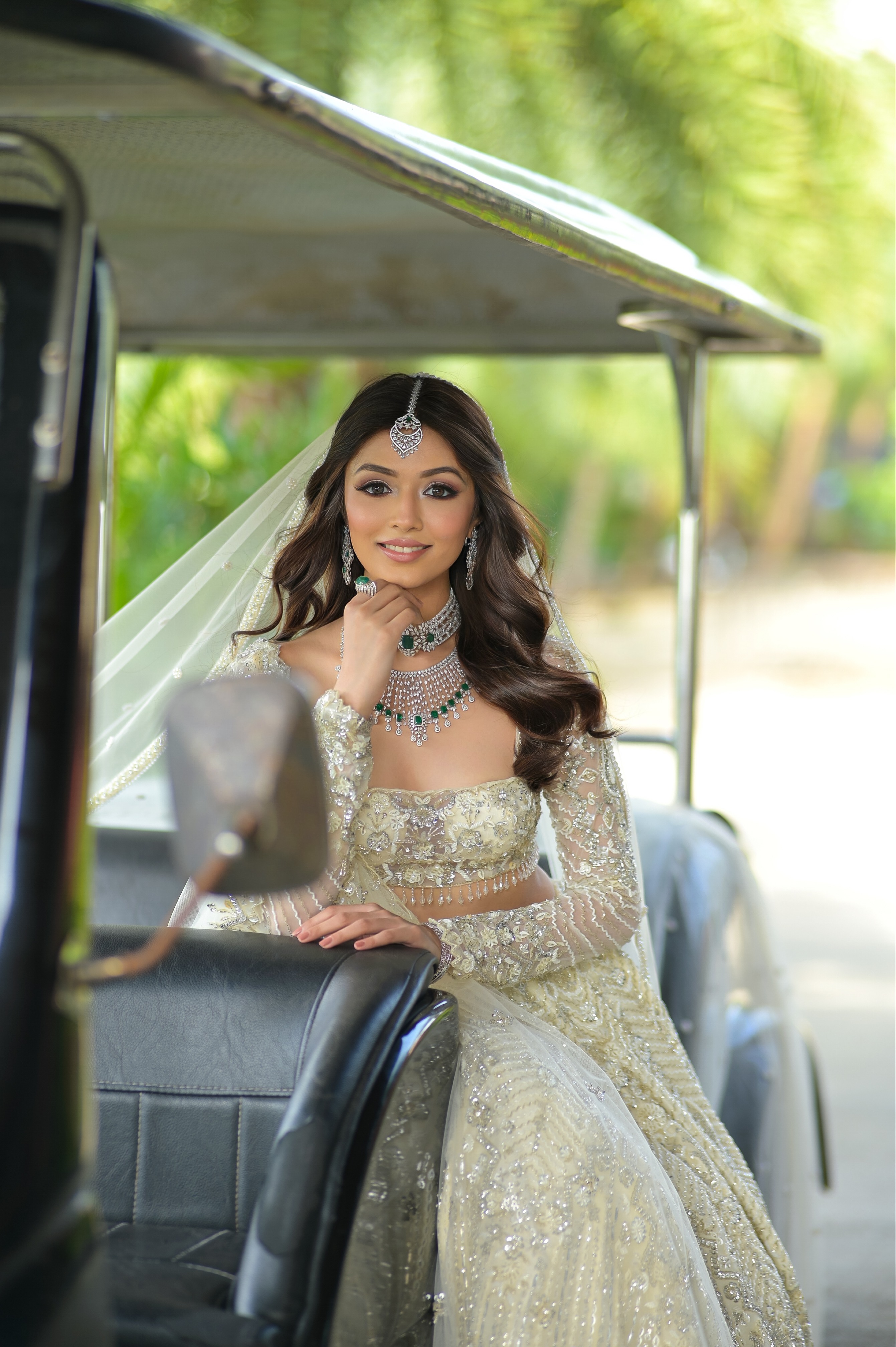 Elsa Ivory Lehenga set