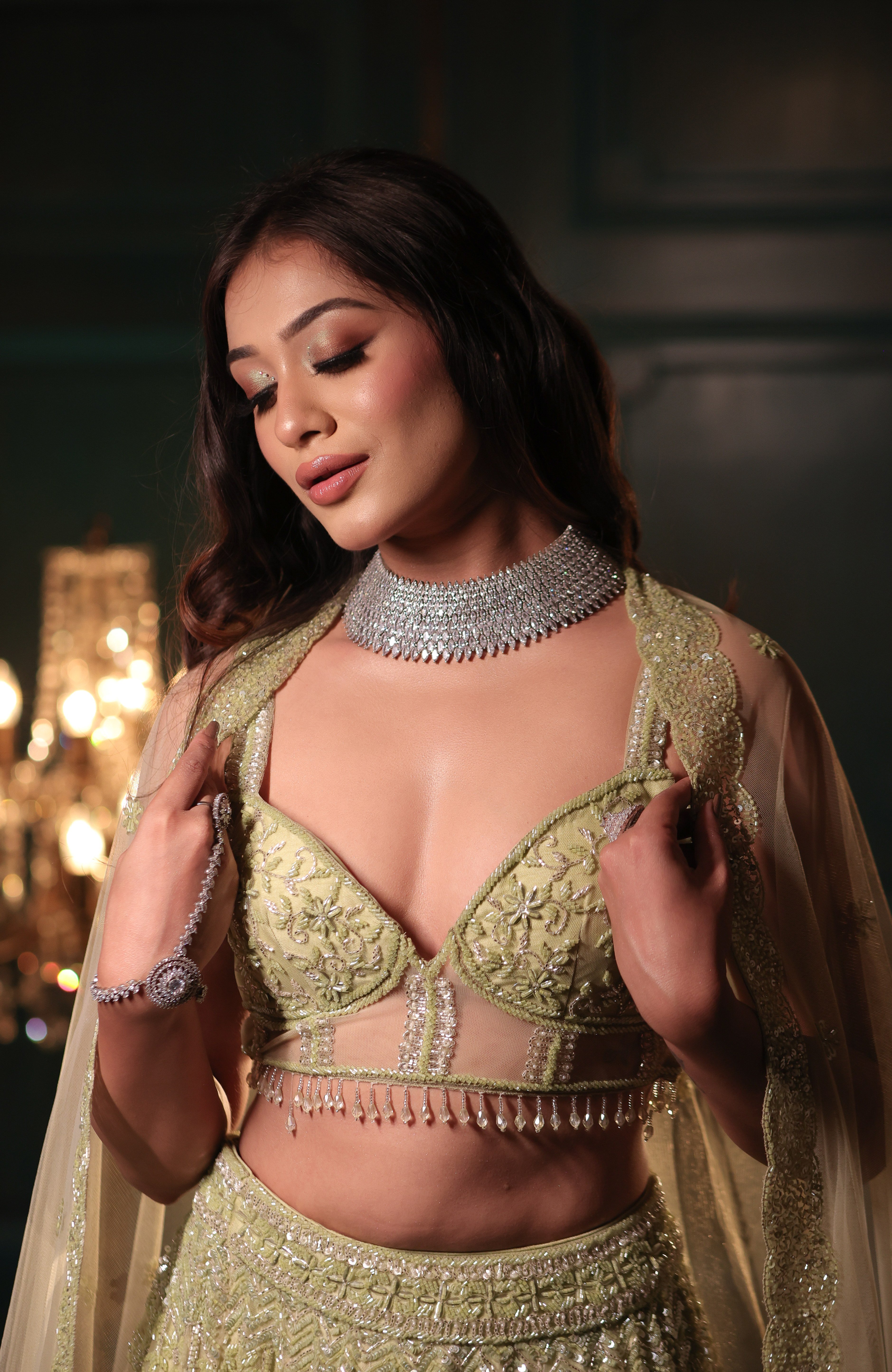 Pistachio Green Lehenga