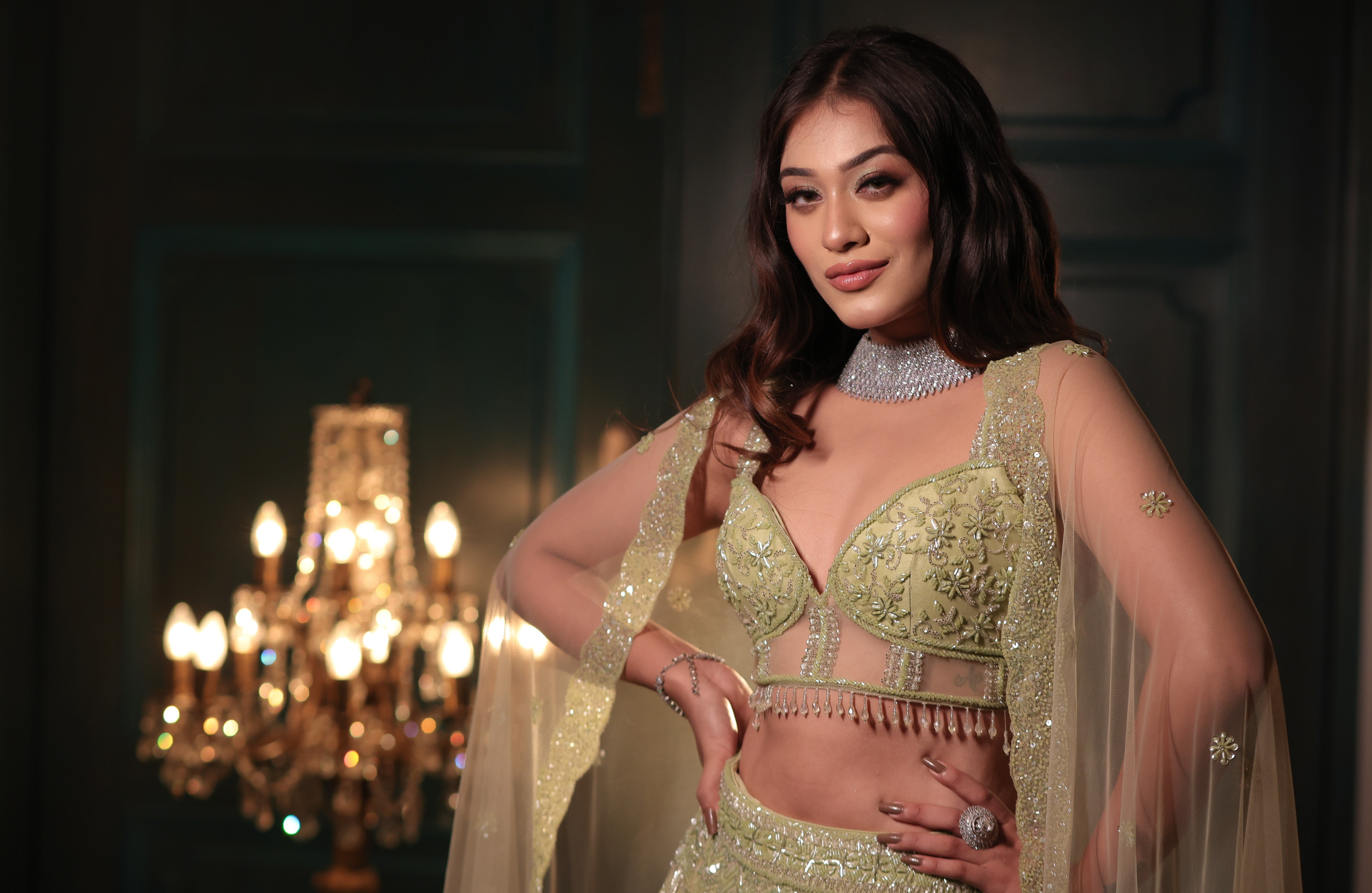 Pistachio Green Lehenga
