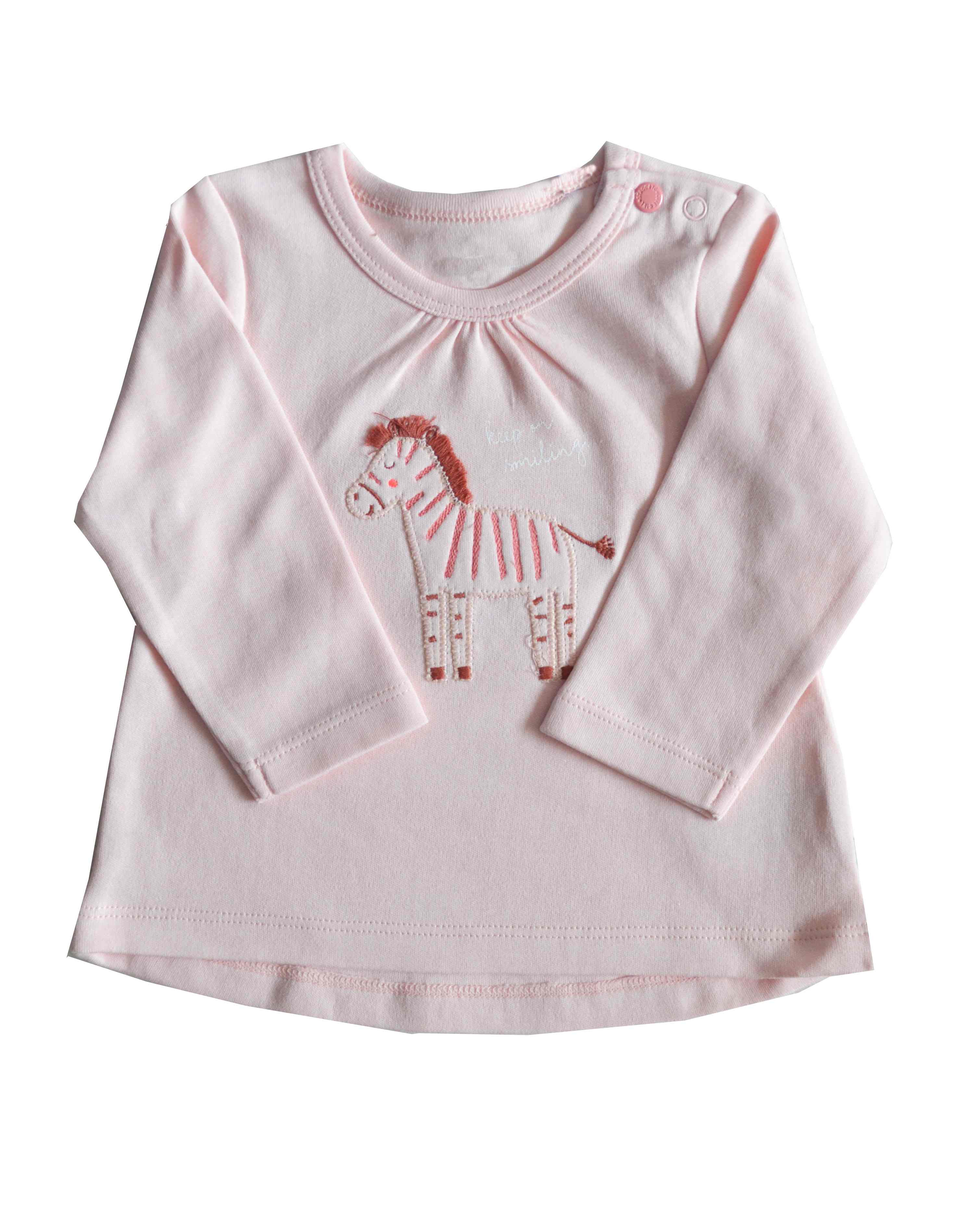 Baby Girls Top with full sleeves;Color-Lt.Pink