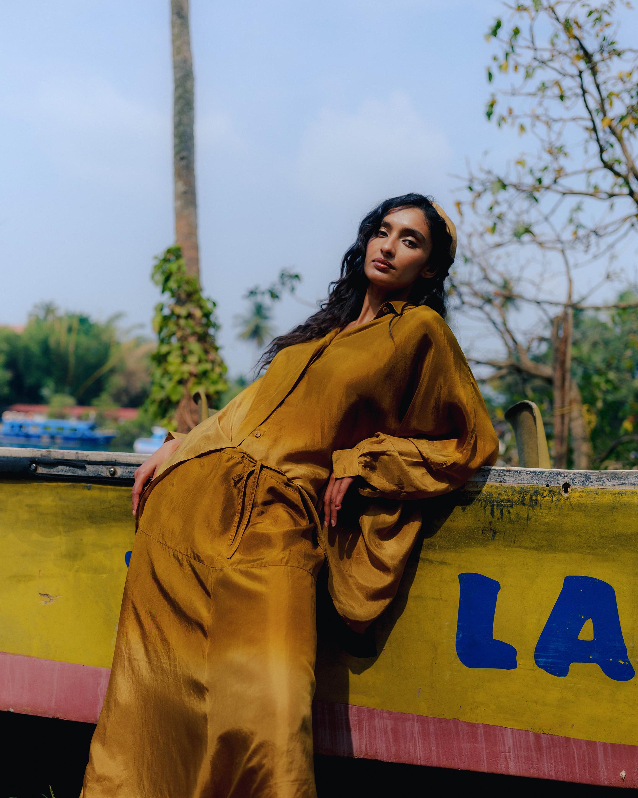 Kanan Silk Dhoti Set