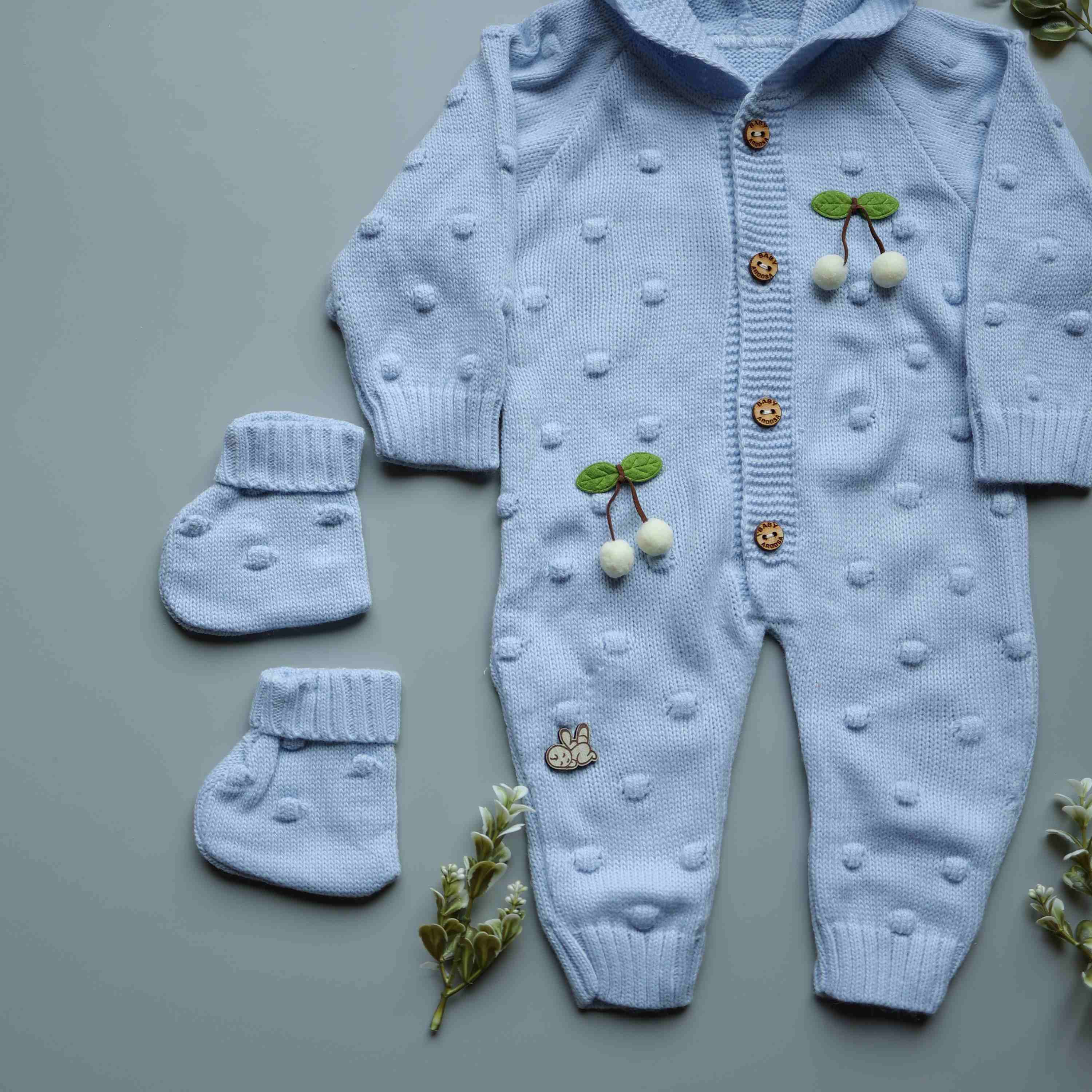 BlueBerry Cherry Knitted Winter Jumpsuit