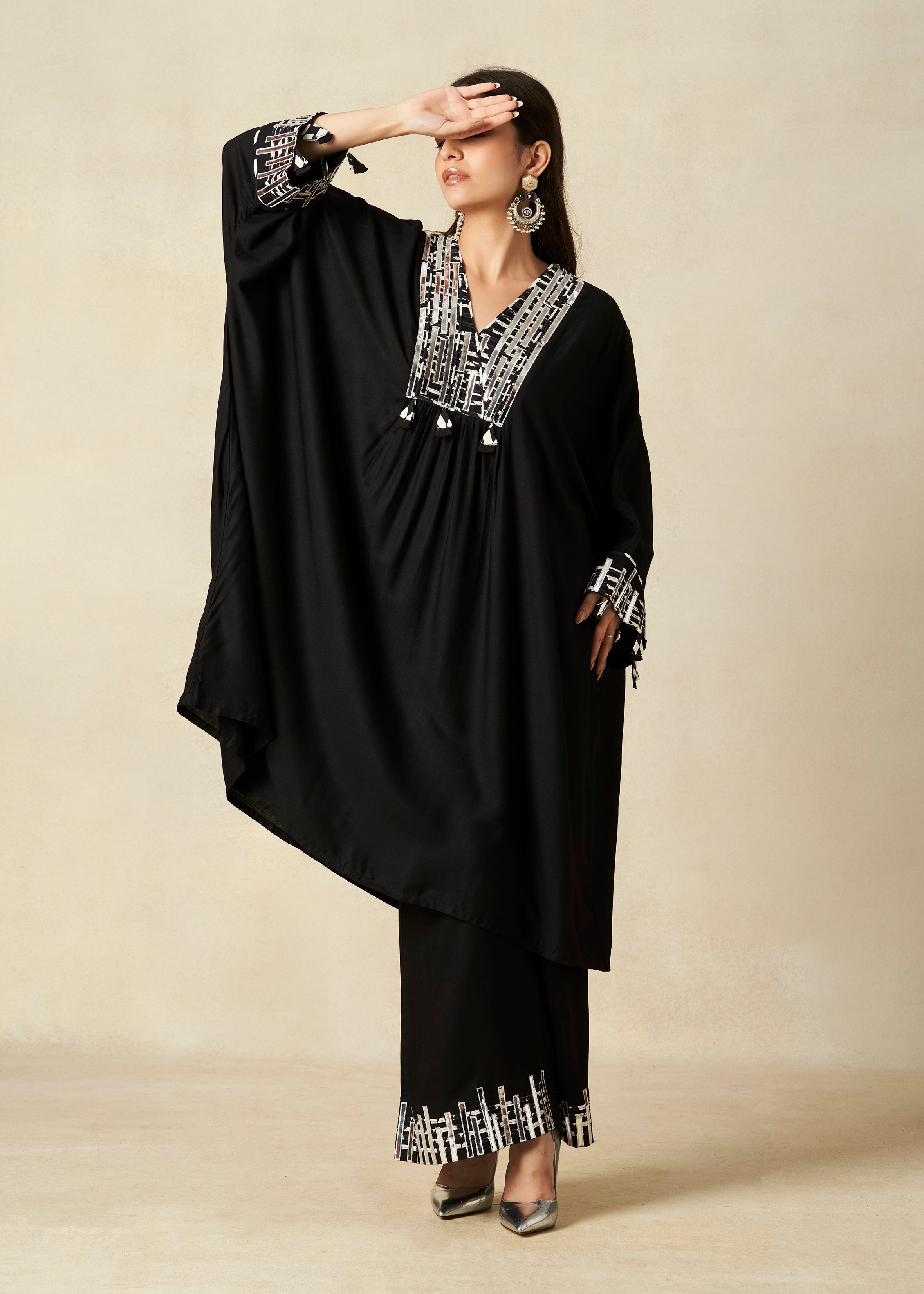 Black Kaftan Tunic