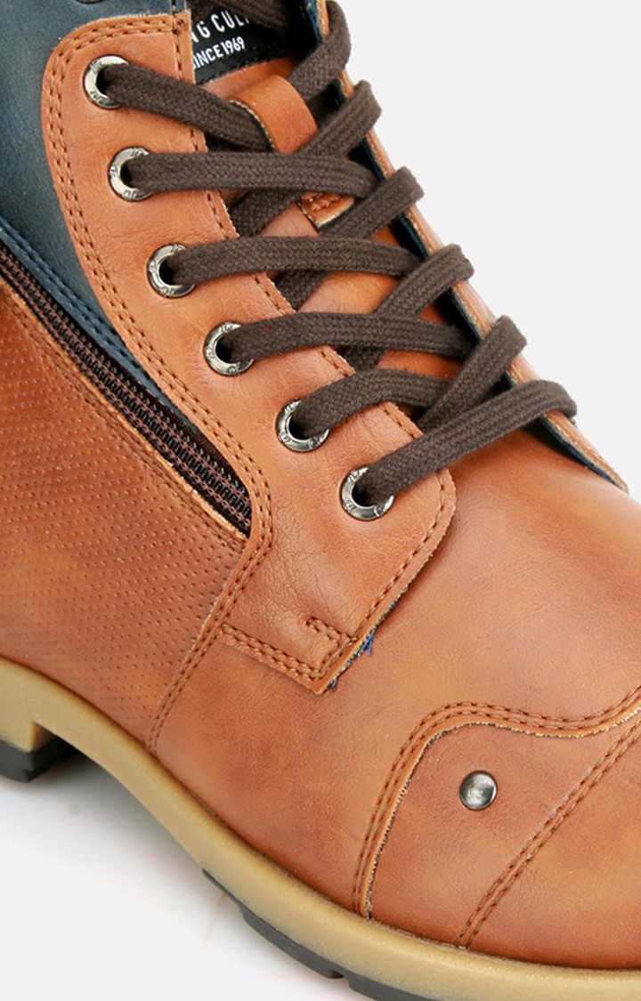 ID Men Tan Boot Shoes