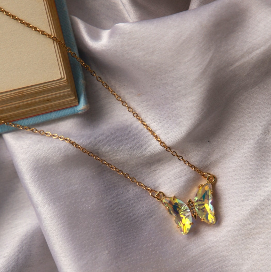 DAGA | Yellow Butterfly Necklace undefined