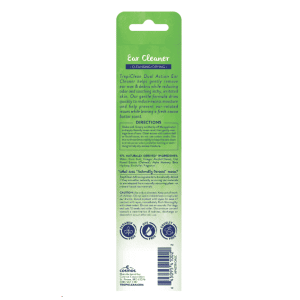 TropiClean Dual Action Pet Ear Cleaner – 118 ml