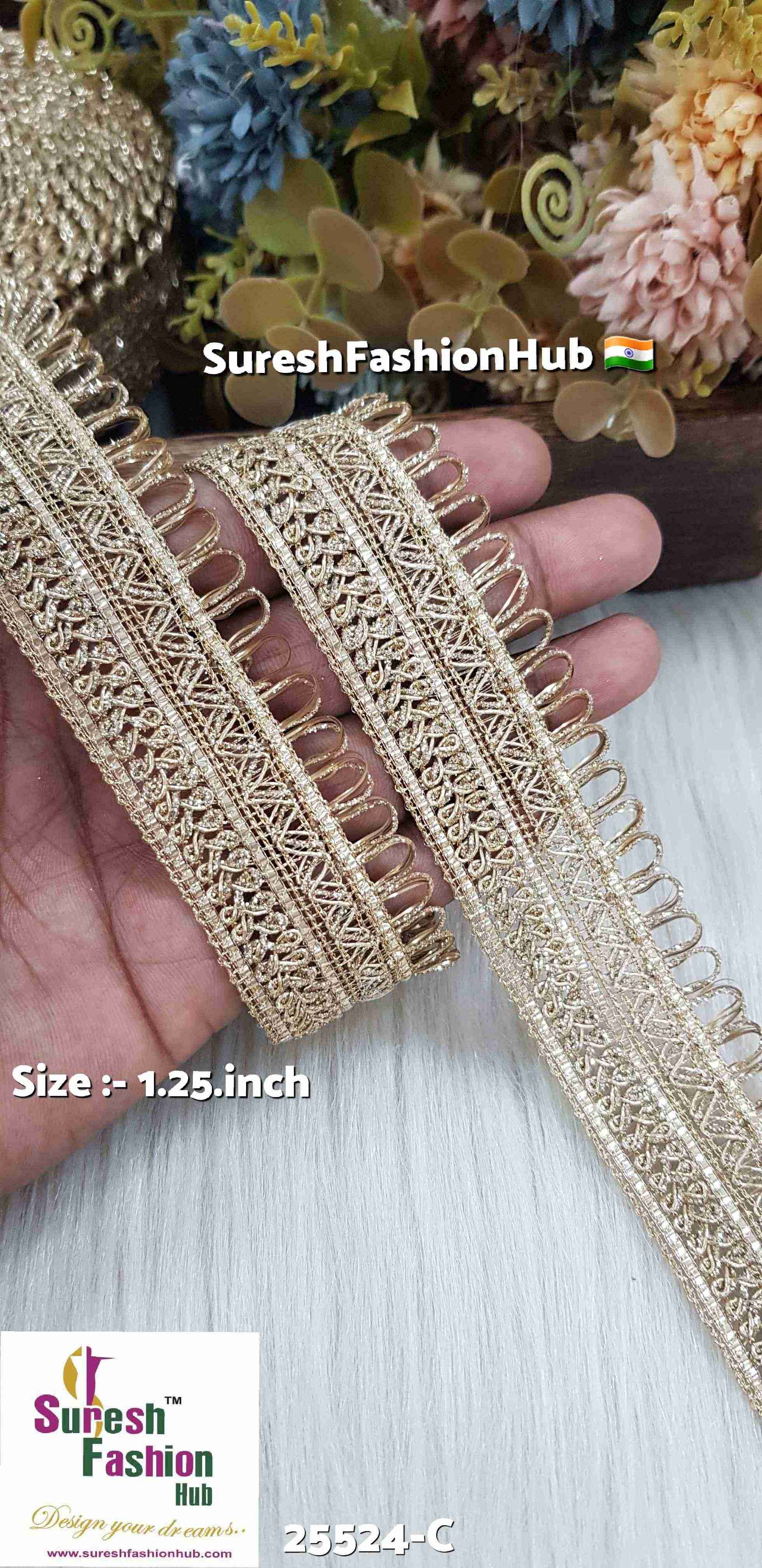 "Machine-Made Cutwork Lace Trim for Designer Fabrics"