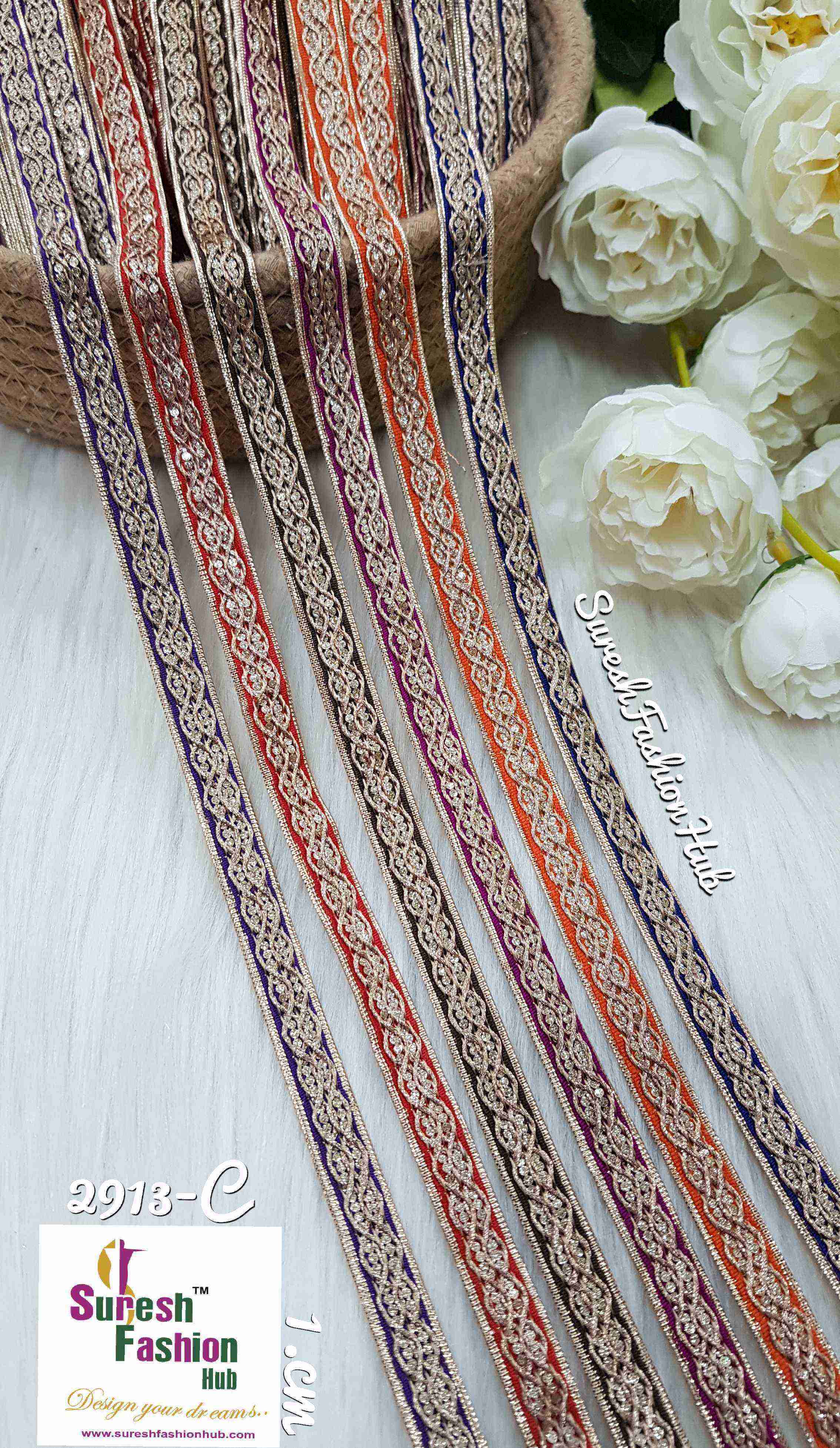 Indian Laces Embellishments Embroidery Saree Border  Wholesale Silk Crafting Sewing Decorative Designer Ribbons #bohobagmaking #fedorahats  #minne  #lndianlaces  #Sareeborder #アニー都城  #pasamanerías #pasamaneriasbordadas #Embellishments #可愛いマスク  #Embroiderytrimmings #アクセサリーパーツ #インドレース #homedecorating #galonesimportados #