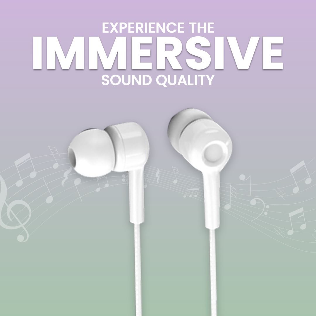 CR HF-711 IN-EAR WIRED EARPHONES - HANDSFREE