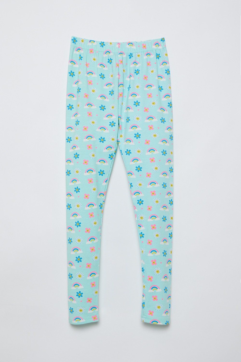 Printed Cotton Regular Fit Girls Leggings