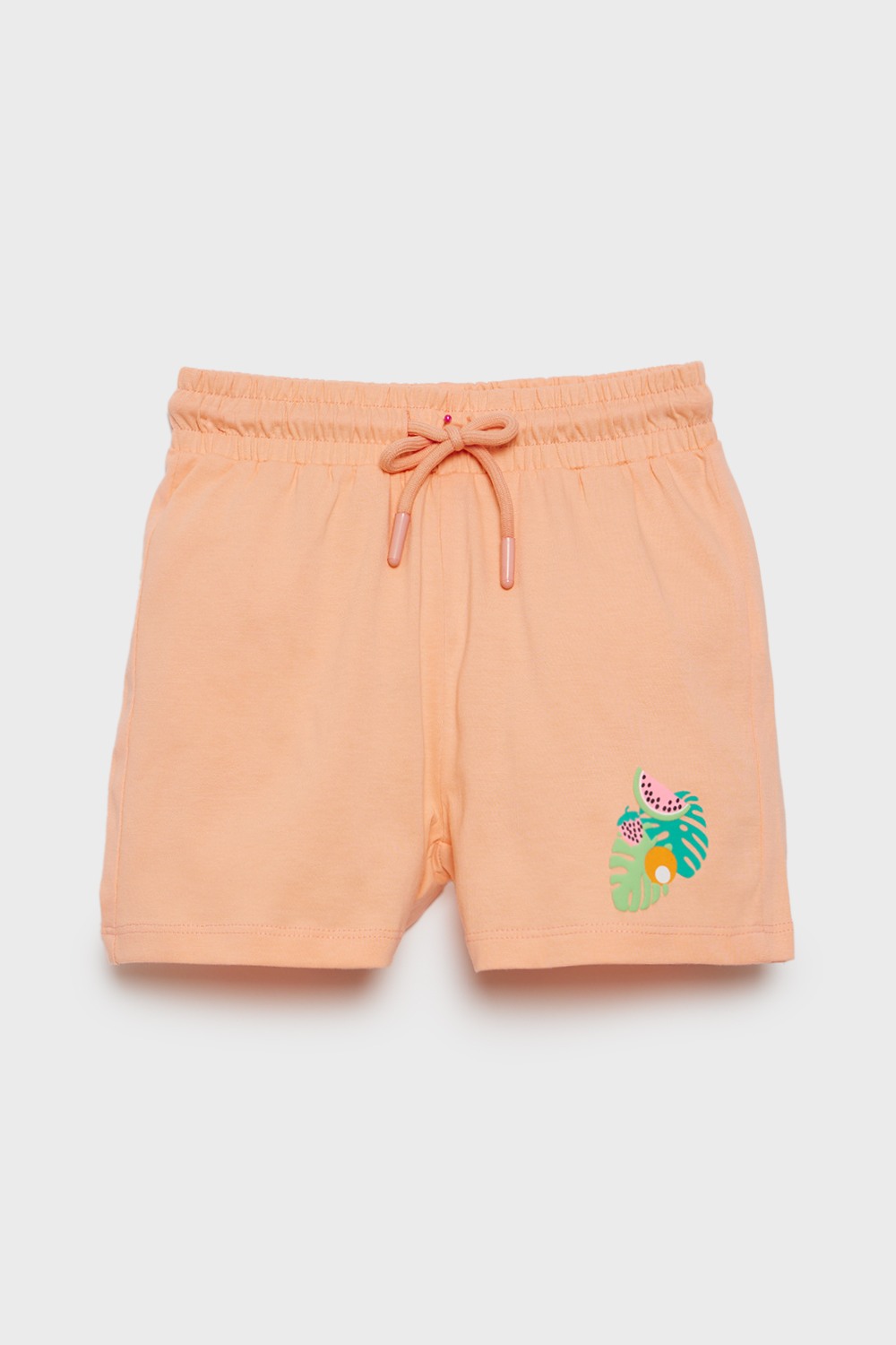 Solid Cotton Regular Fit Girls Shorts