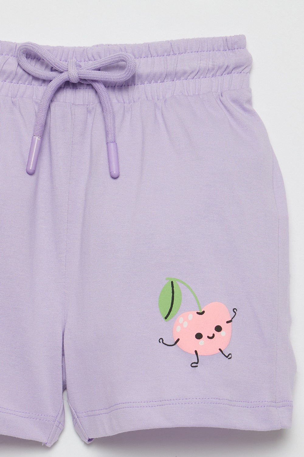 Solid Cotton Regular Fit Girls Shorts