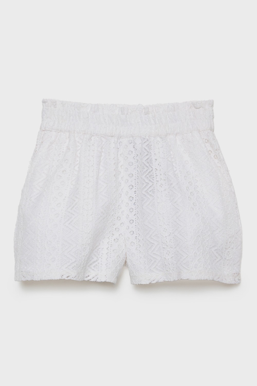 Solid Blended Fabric Regular Fit Girls Shorts