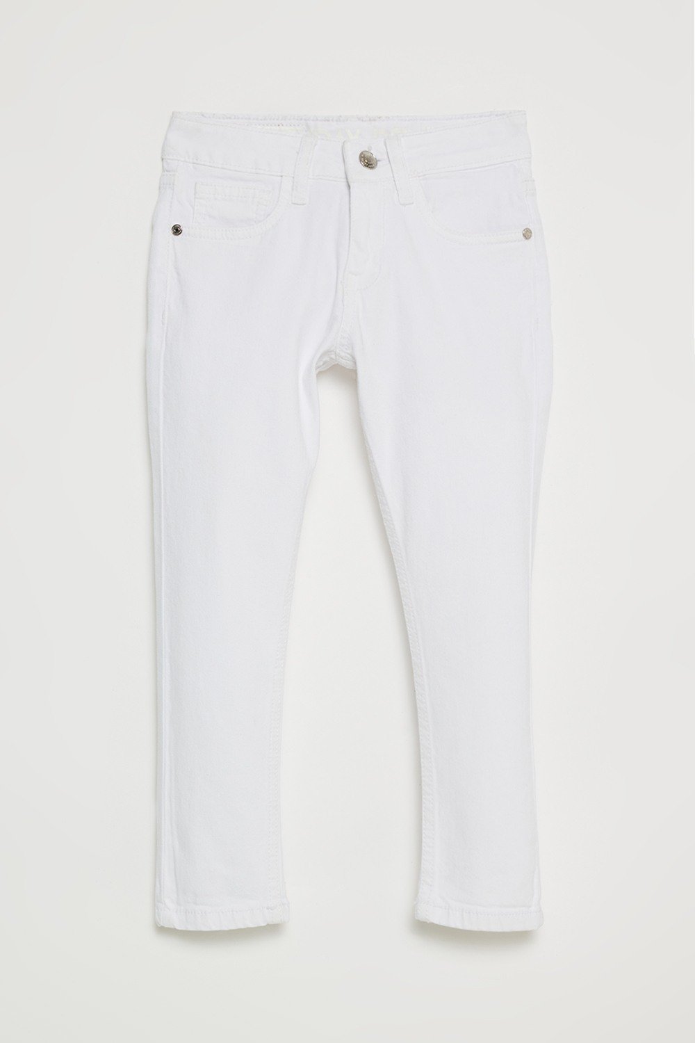 Solid Denim Slim Fit Girls Jeans