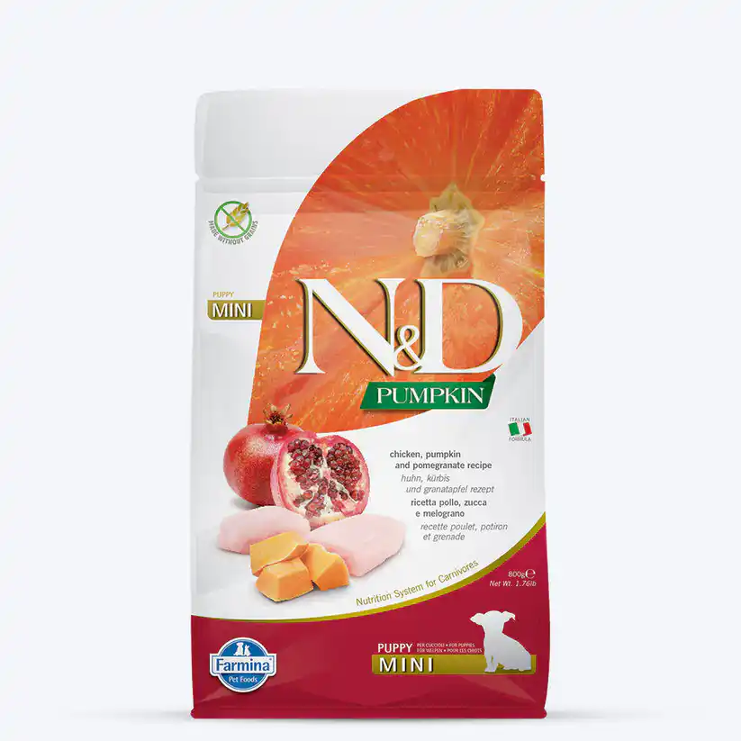 N & D Grain Free Pumpkin Chicken And Pomegranate Puppy Mini 2.5 Kg – (Best Before Jun’26)